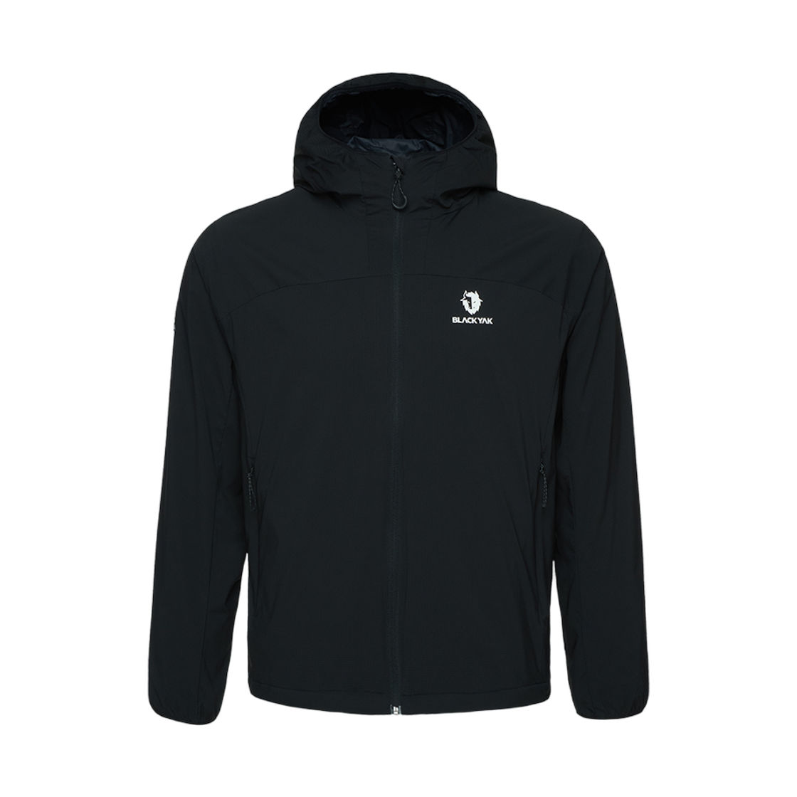 1BYJKFU003BK Black Yak Midlayer Hoodie Windbreaker Black