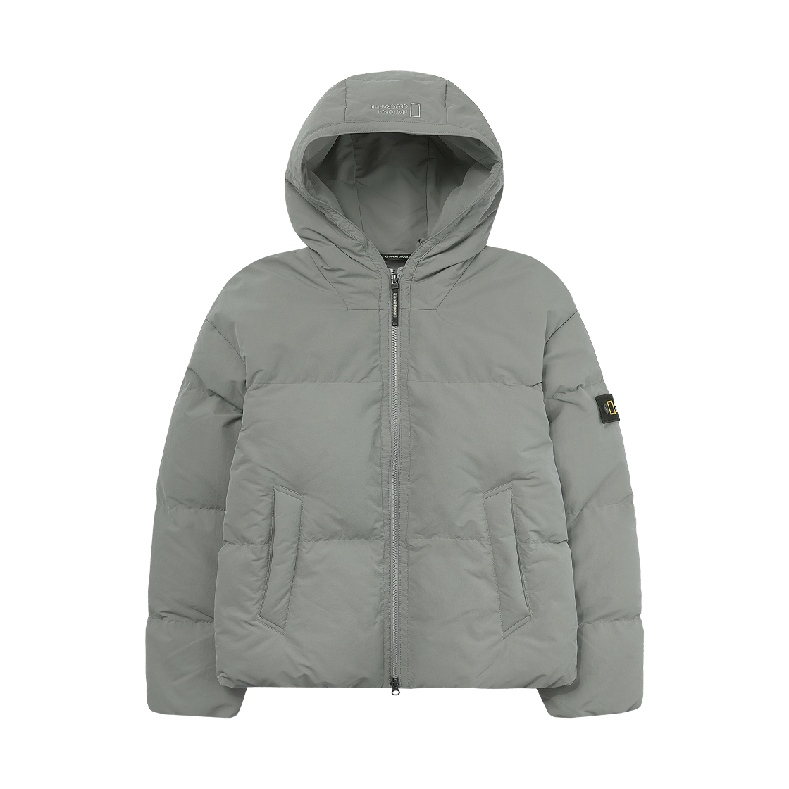 N244UDW922/N244UDW022 National Geographic Hooded Heron Goose Down Jumper Lichen Khaki