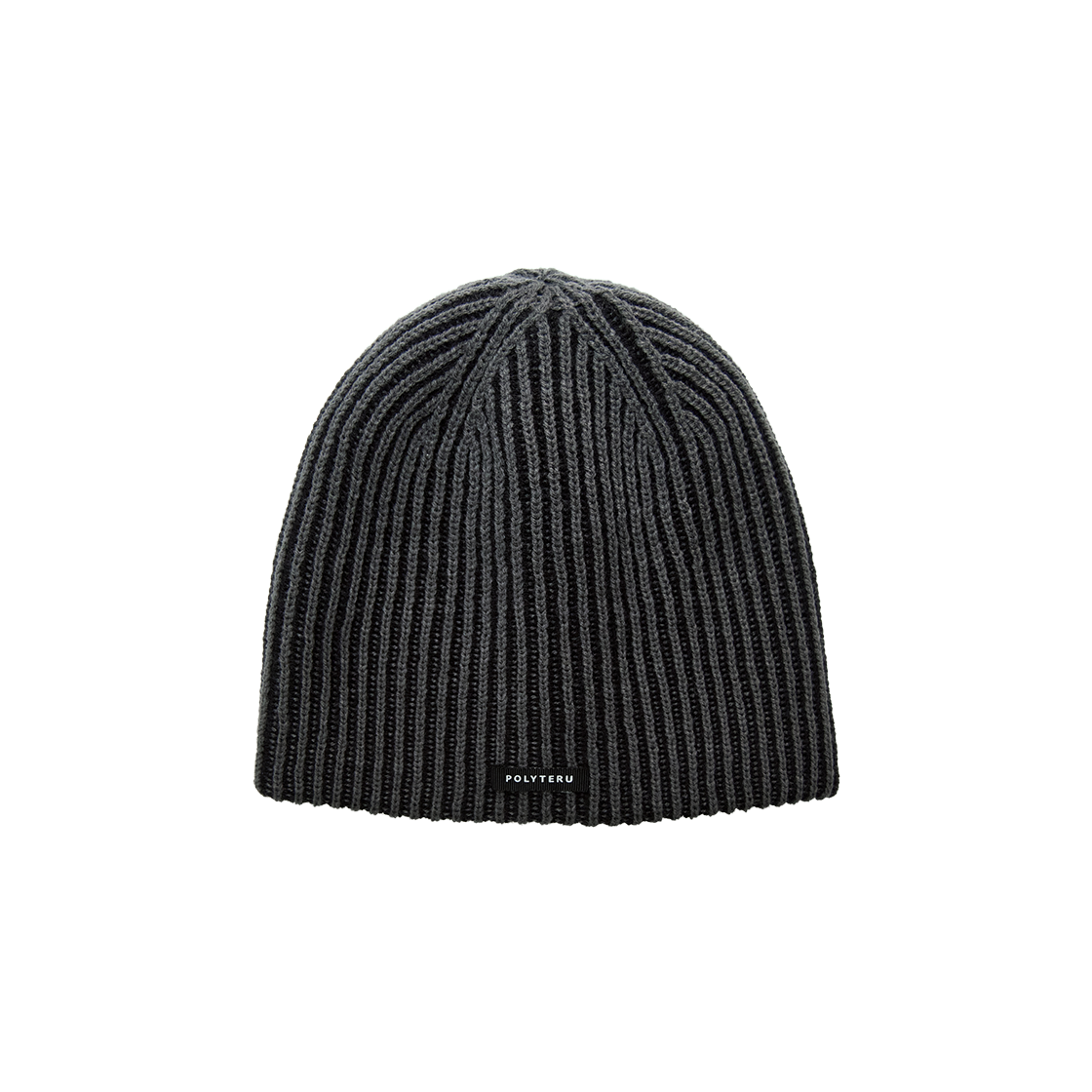 폴리테루 니트 비니 리브드 차콜(Polyteru Knit Beanie Ribbed Charcoal)