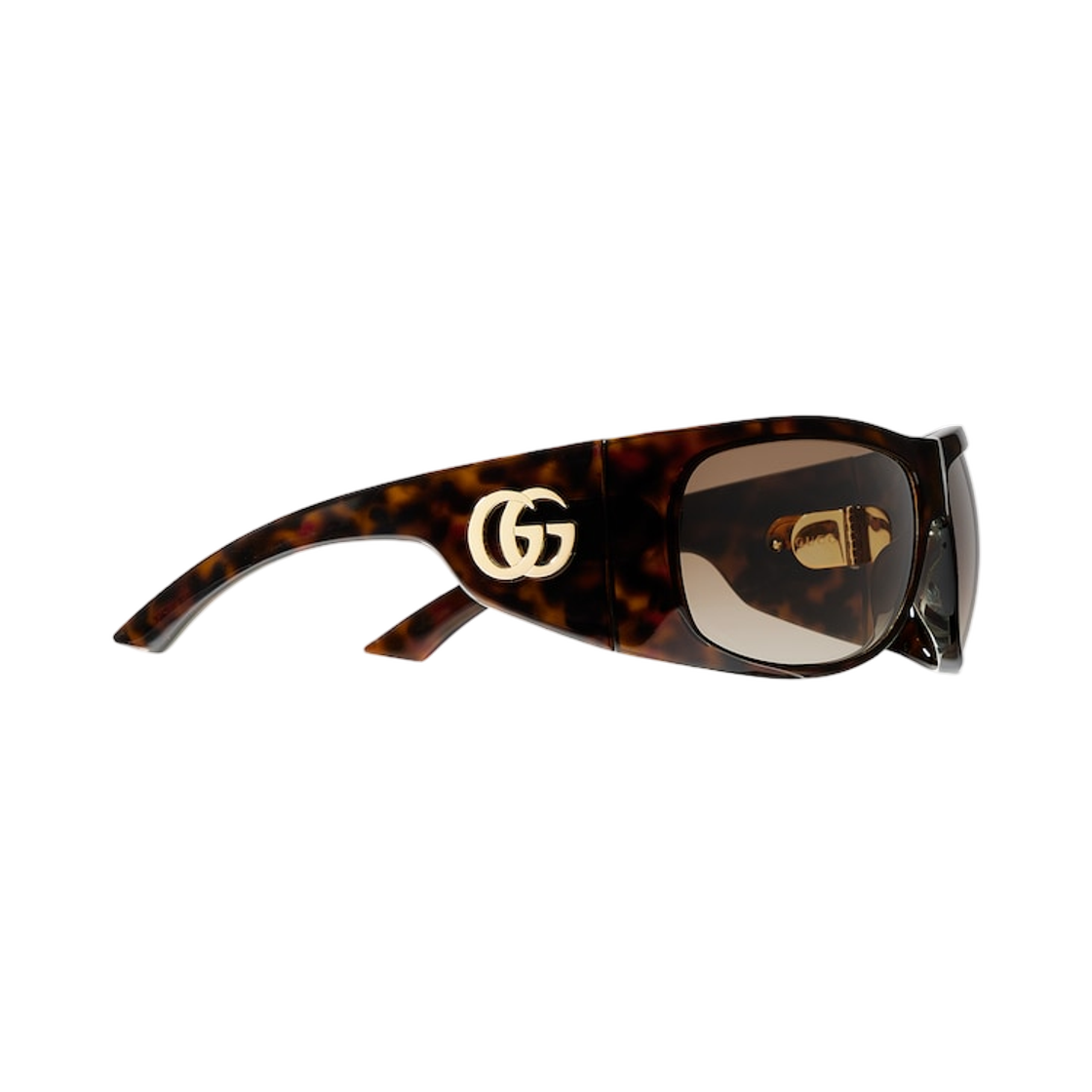 (W) 구찌 스퀘어 프레임 선글라스 톨토이즈쉘 브라운((W) Gucci Square-Frame Sunglasses Tortoiseshell Brown) - 2