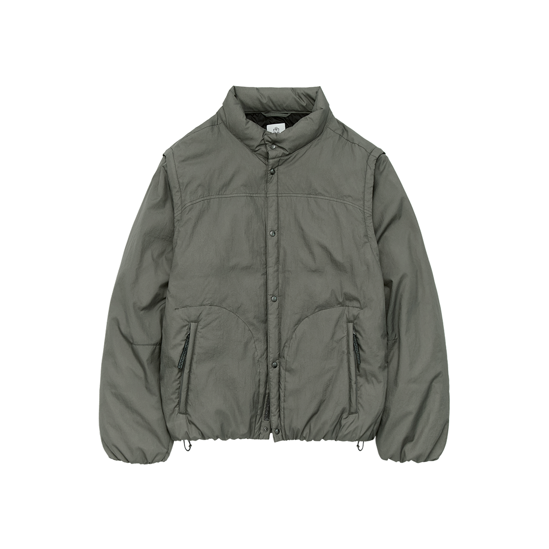 폴리테루 모듈러 스냅 퍼프 자켓 세이지