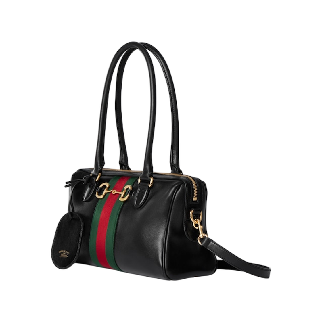 구찌 보르세토 미디움 보스턴 백 블랙(Gucci Borsetto Medium Boston Bag Black) - 2