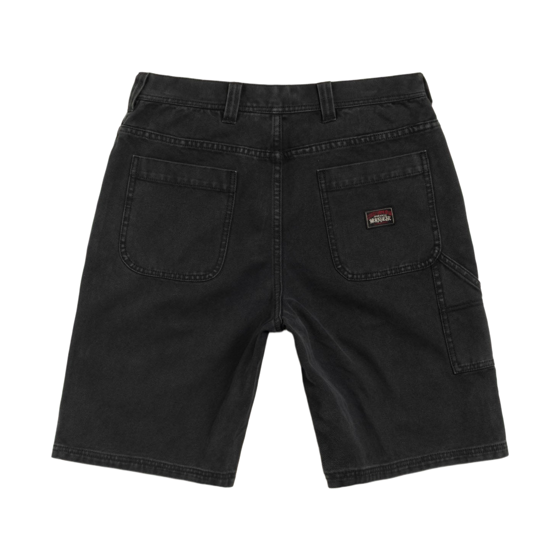 스투시 워시드 캔버스 워크 쇼츠 블랙(Stussy Washed Canvas Work Shorts Black) - 2