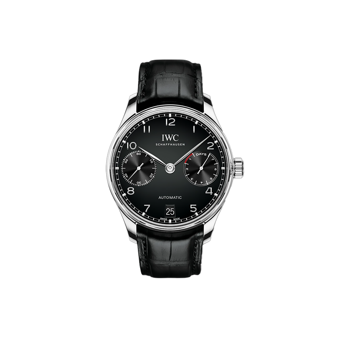 ITA575QONE8S IWC Portuguese Tourbillon 7 Days 42.3 - IW500703 Black Arabic + Bar No. 7201