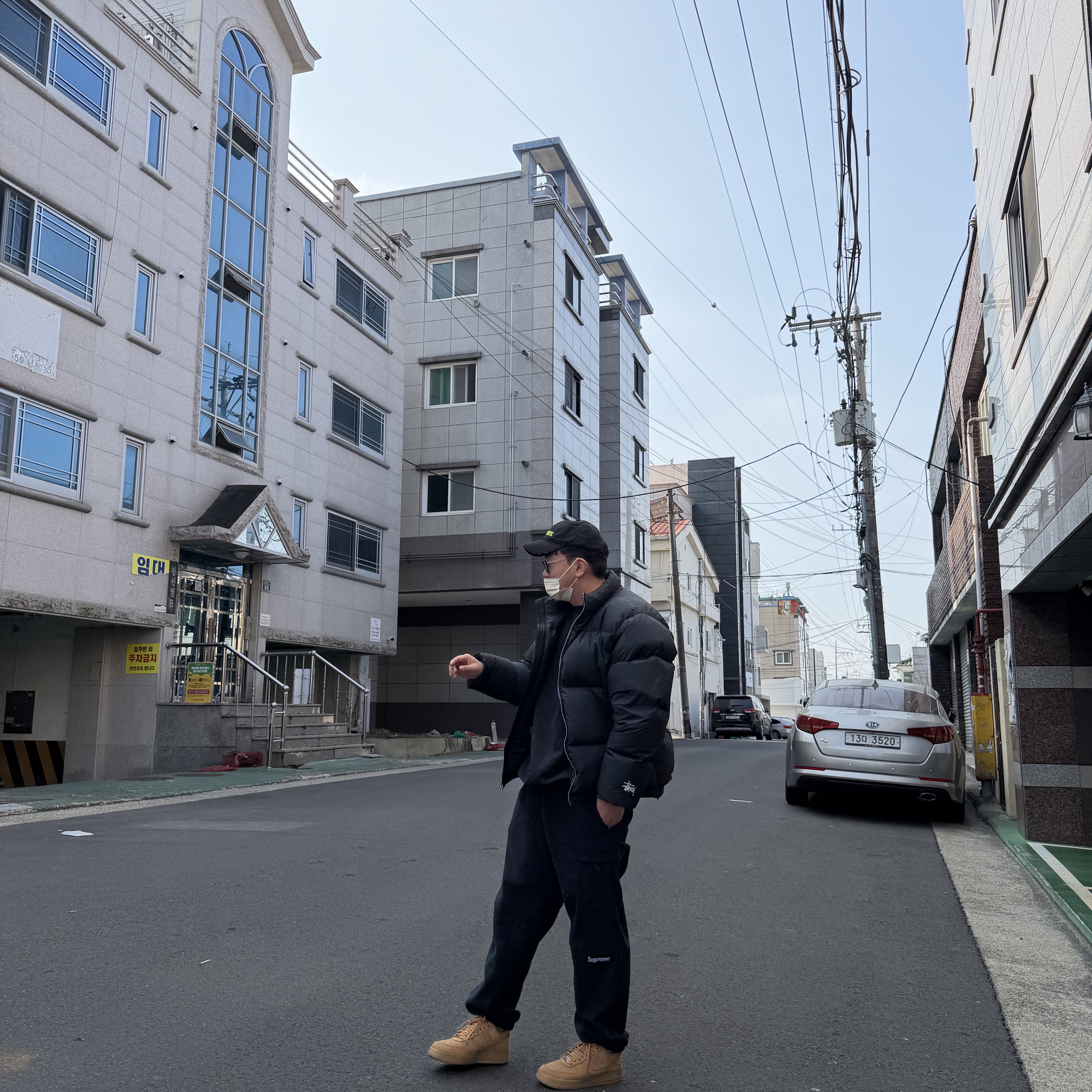 Supreme Polartec Pant Black - 25FW 착용 스타일