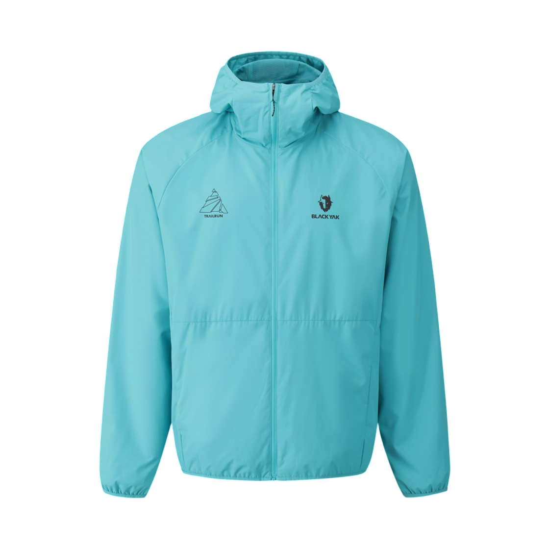 1BYJKFU012TU Black Yak Trail Running Warm-Up Windbreaker Turquoise