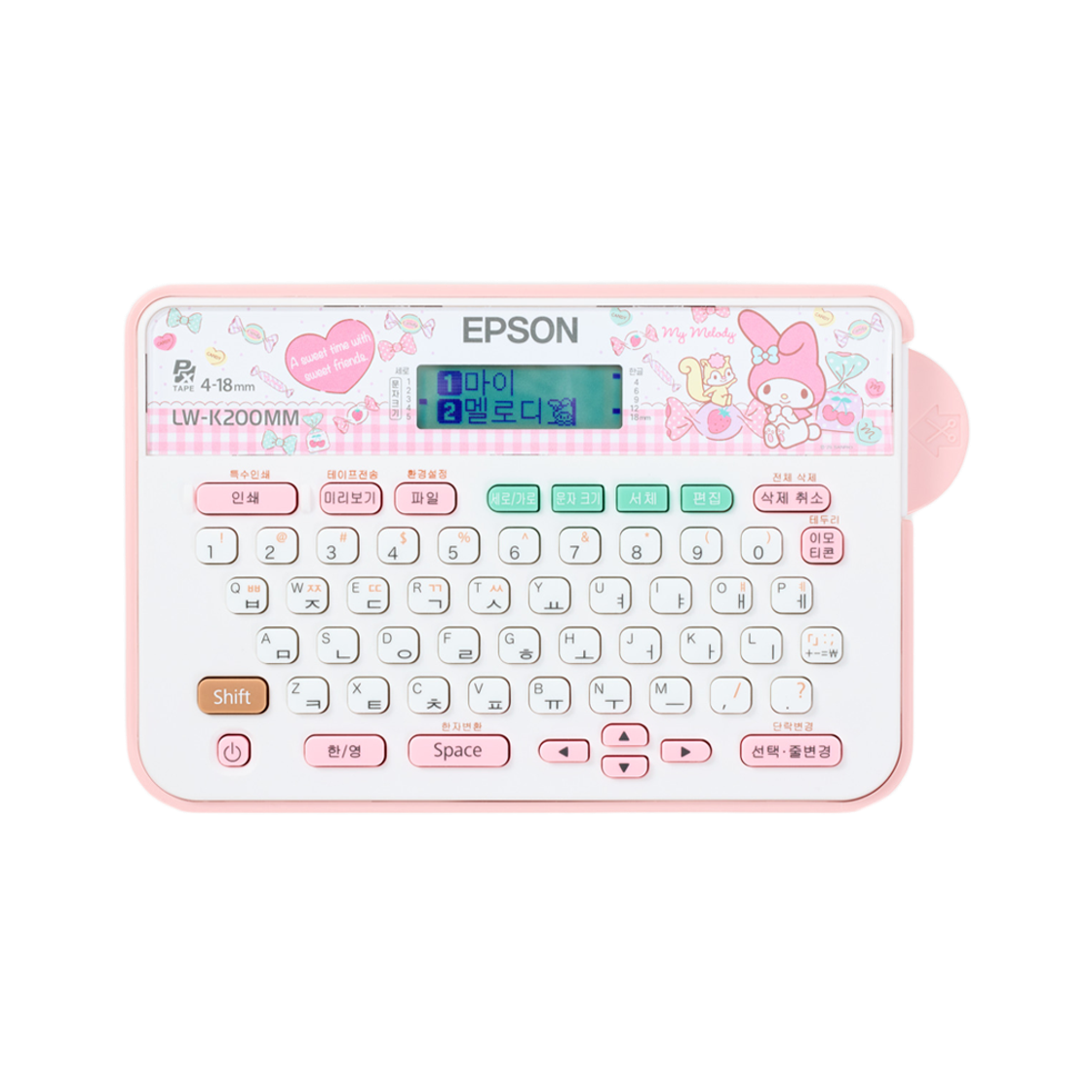 엡손 네이머 마이멜로디 라벨프린터 LW-K200MM(Epson Neamer My Melody Label Printer LW-K200MM)