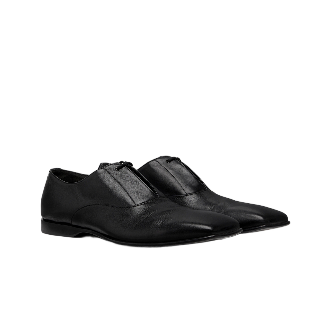 MM6 메종 마르지엘라 레더 더비 슈즈 블랙(MM6 Maison Margiela Leather Derby Shoes Black) - 2