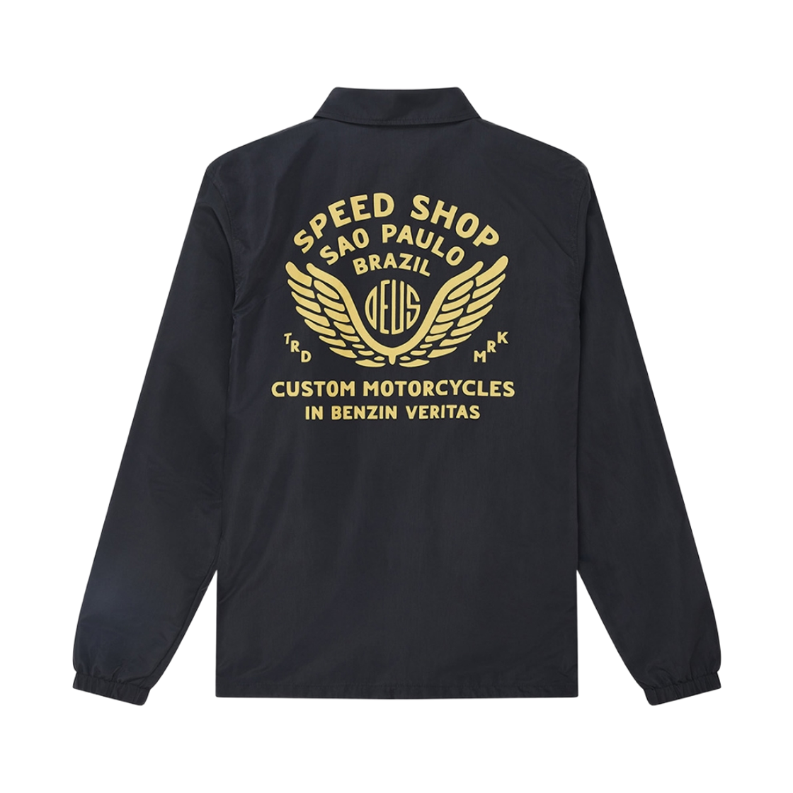 [6% 적립] 데우스 엑스 마키나 뮤니피선스 나일론 코치 자켓 블랙