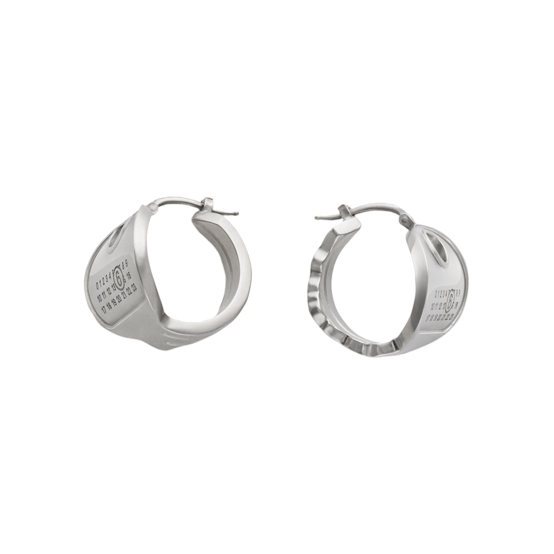 MM6 메종 마르지엘라 키 이어링 폴리쉬드 팔라디오((W) MM6 Maison Margiela Key Earrings Polished Palladio) - 3