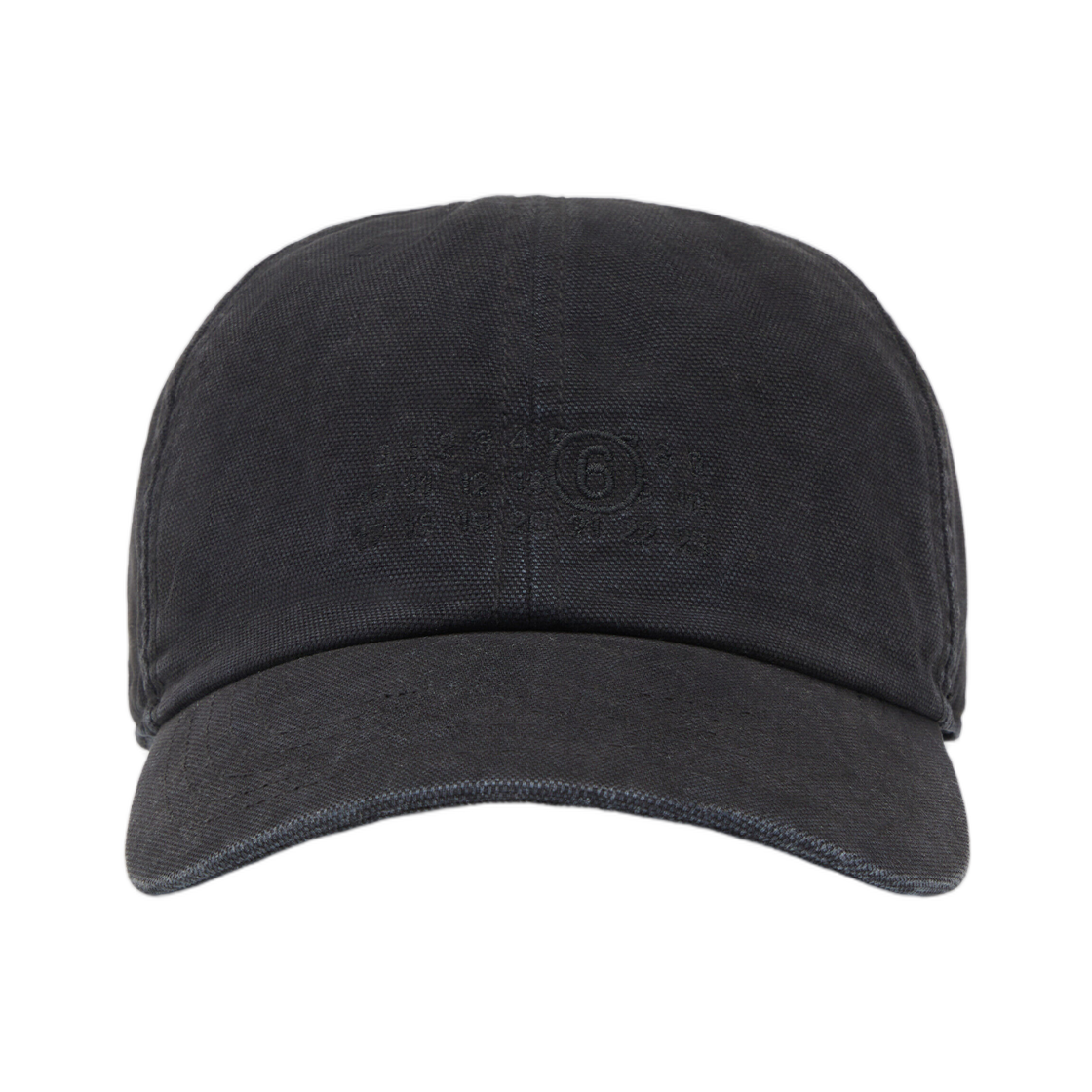 SH0TC0008M35346900 MM6 Maison Margiela Cotton Canvas Cap Black
