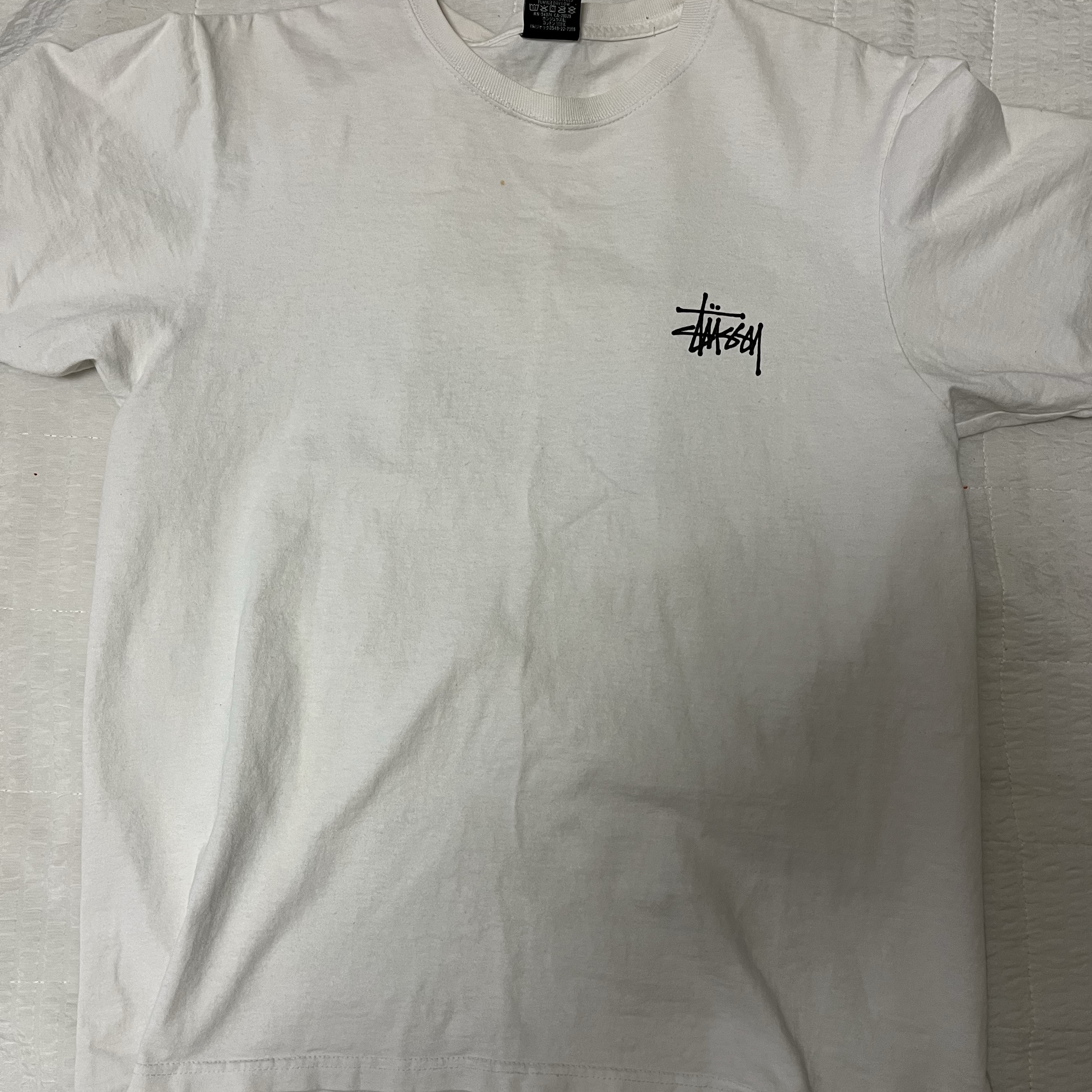 Stussy Basic Stussy T-Shirt White 2024, 2025 착용 스타일