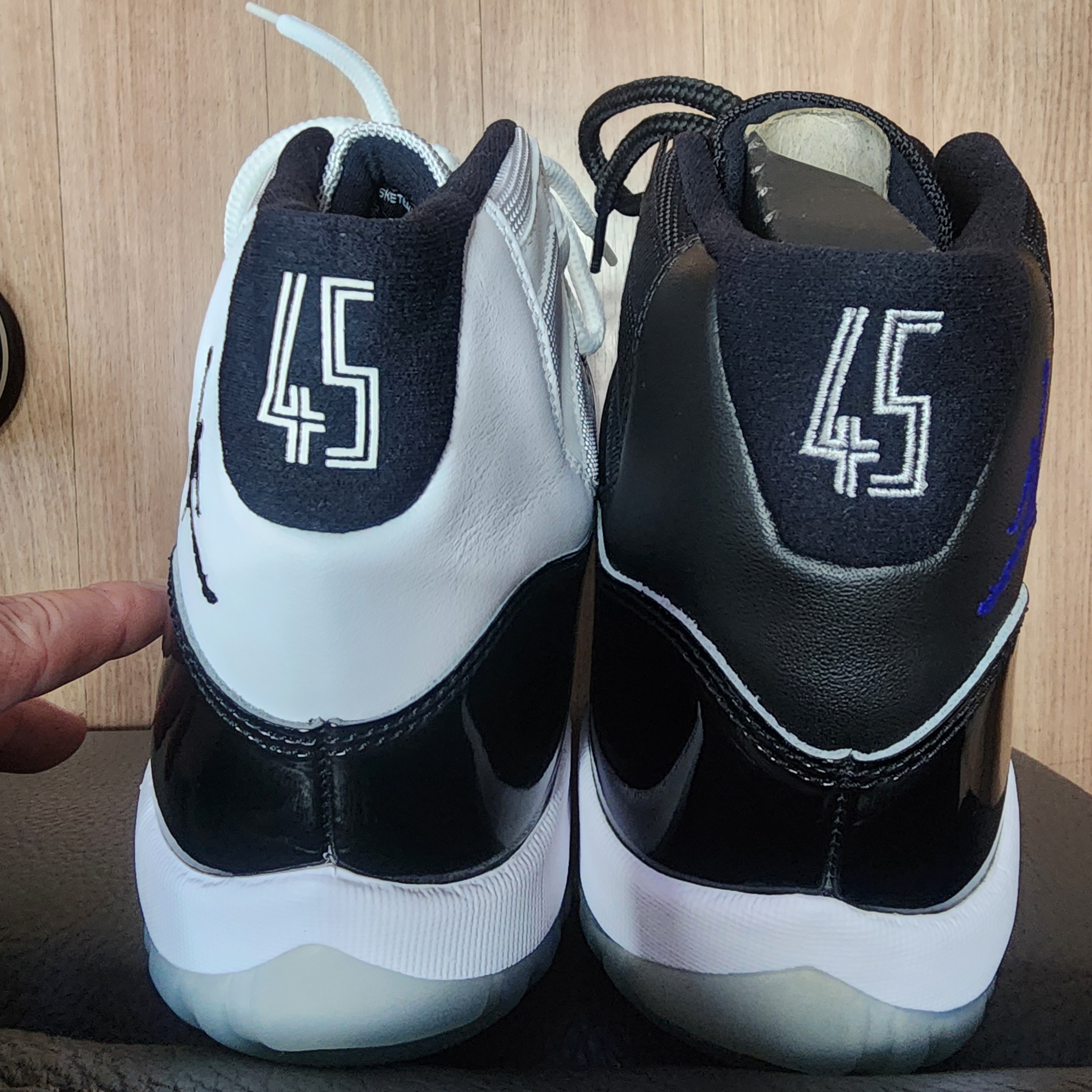Jordan 11 Retro Space Jam 2016 착용 스타일 - 4