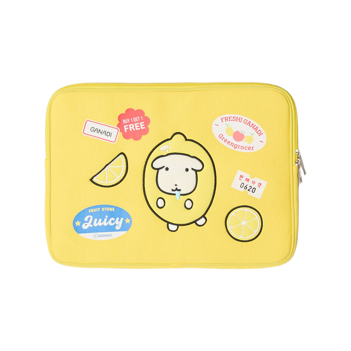 스파오 x 가나디 노트북 파우치 옐로우(Spao x Ganadi Notebook Pouch Yellow)