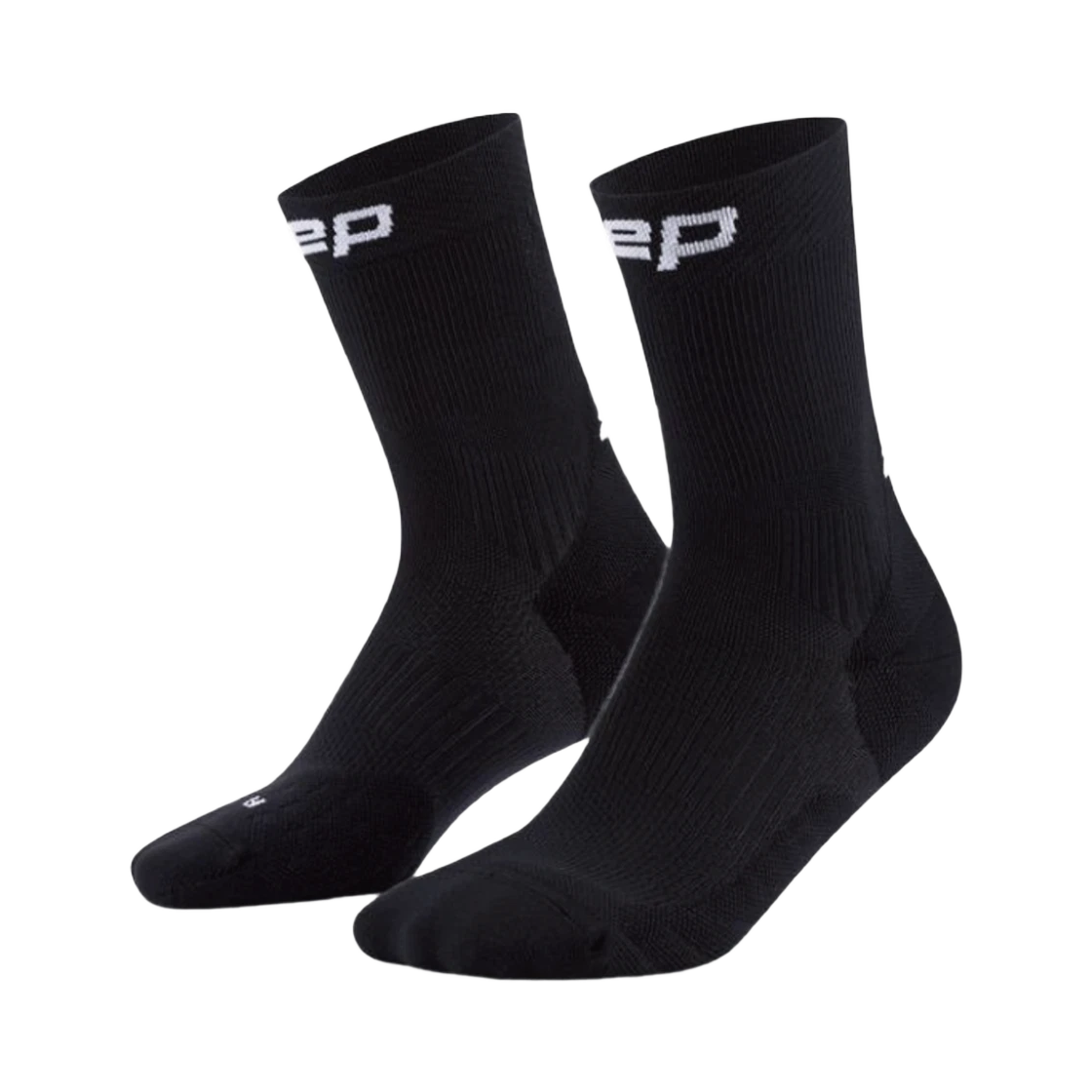 CEP 코어 런 컴프레션 미드 컷 삭스 블랙