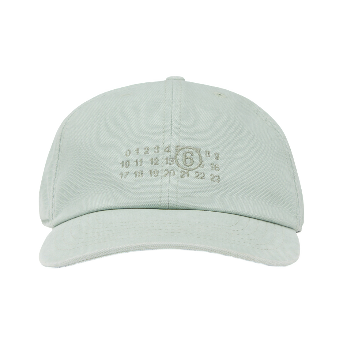 SH0TC0008M35346500 MM6 Maison Margiela Cotton Canvas Cap Aqua