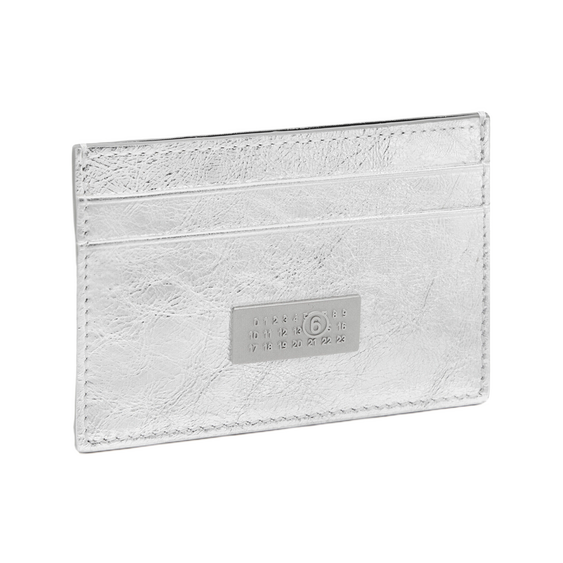 MM6 메종 마르지엘라 뉴메릭 레더 카드 홀더 실버(MM6 Maison Margiela Numeric Leather Card Holder Silver) - 2