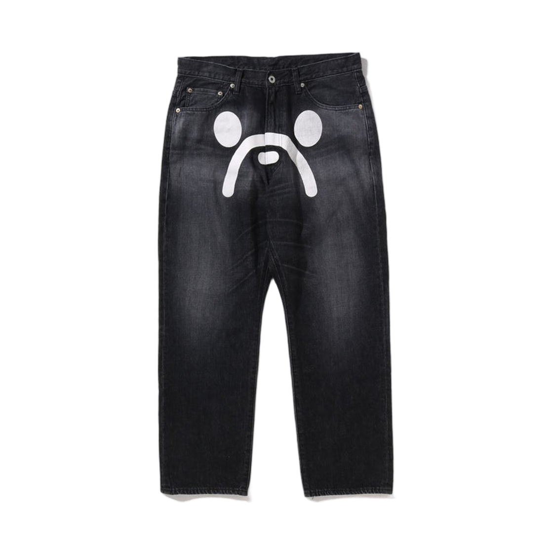 베이프 마일로 페이스 13온즈 데님 팬츠 블랙(BAPE Milo Face 13 oz. Denim Pants Black)
