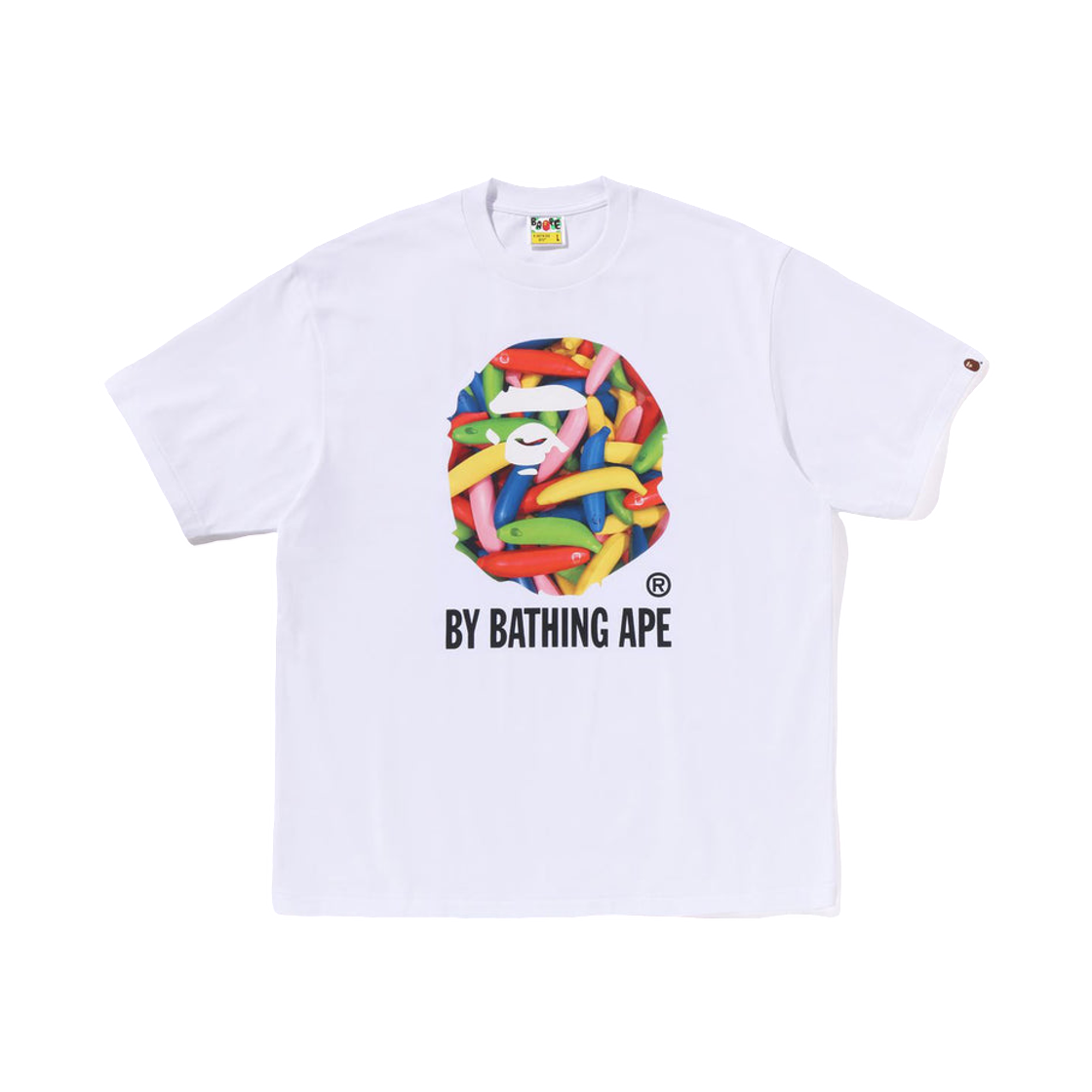 베이프 바나나 바이 베이싱 에이프 릴렉스드 핏 티셔츠 화이트(BAPE Banana By Bathing Ape Relaxed Fit T-Shirt White) - 1