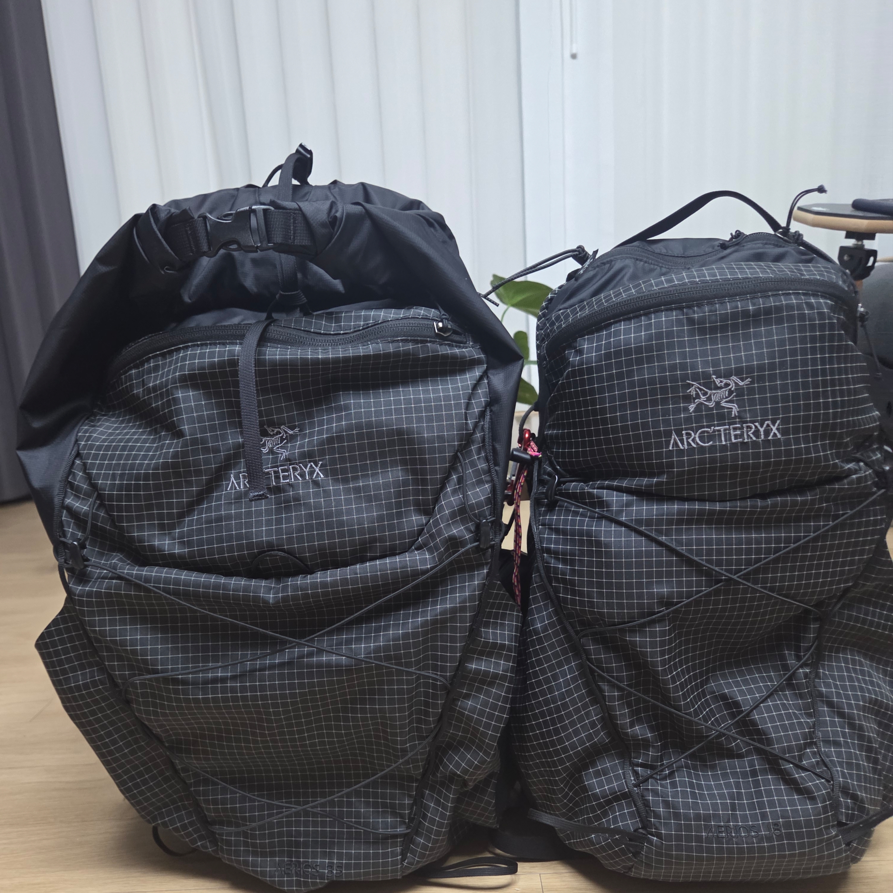 Arc'teryx Aerios 35 Backpack Black 착용 스타일 - 1
