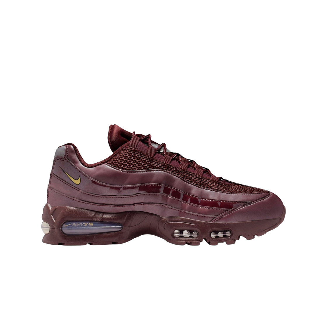 나이키 에어맥스 95 빅 버블 토탈 90 버건디 크러쉬 메탈릭 골드(Nike Air Max 95 Big Bubble Total 90 Burgundy Crush Metallic Gold) - 1