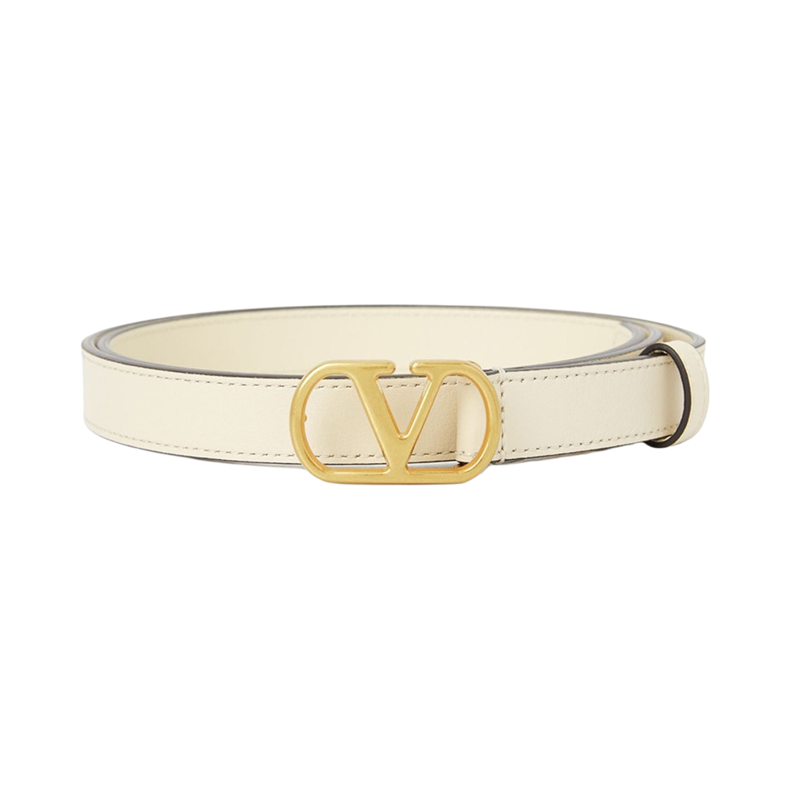 T0SM7IYRREN (W) Valentino Vlogo Signature Belt White