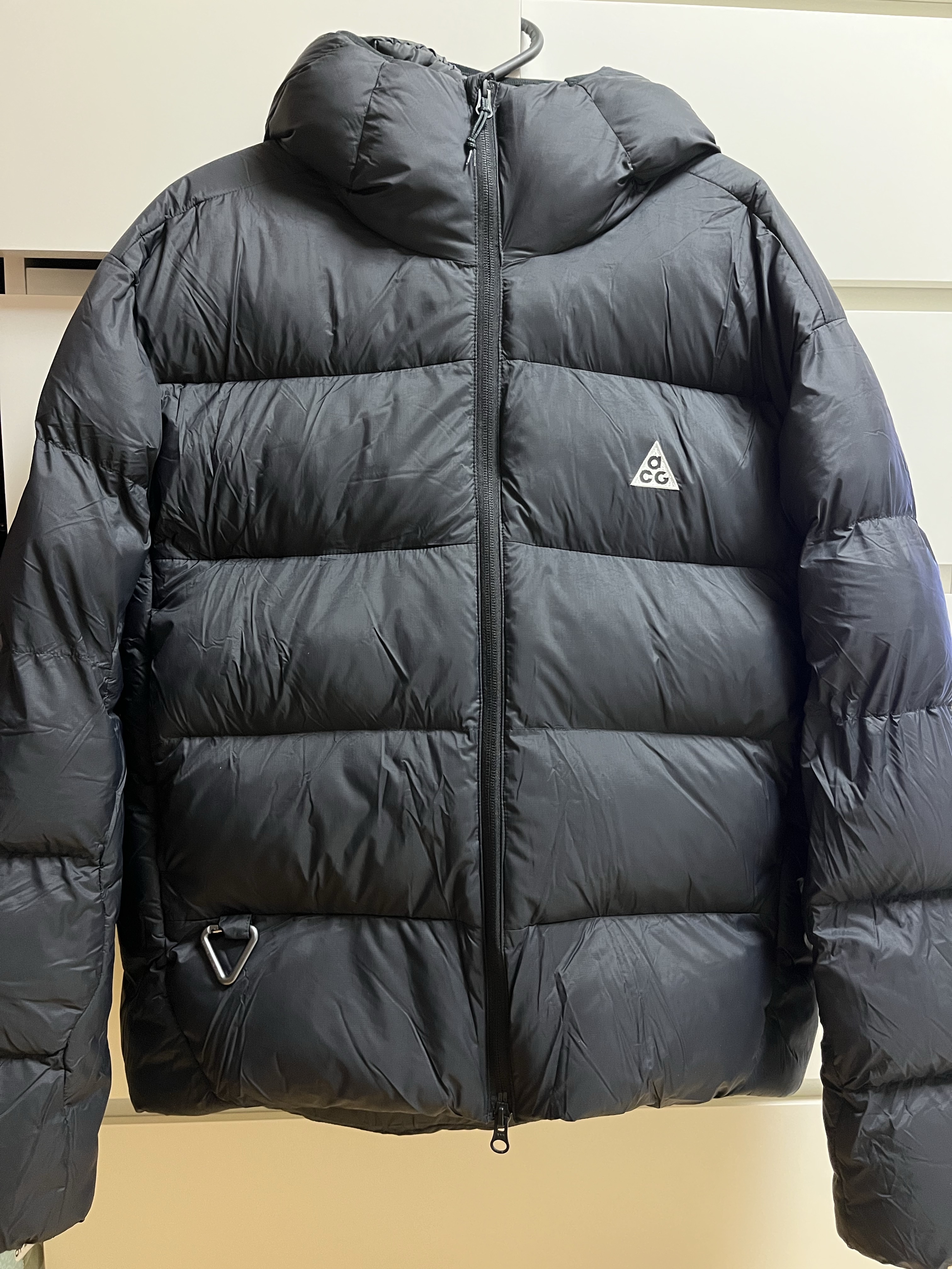 Nike ACG Therma-Fit ADV Lunar Lake Loose Hooded Jacket Black Summit White - Asia 착용 스타일