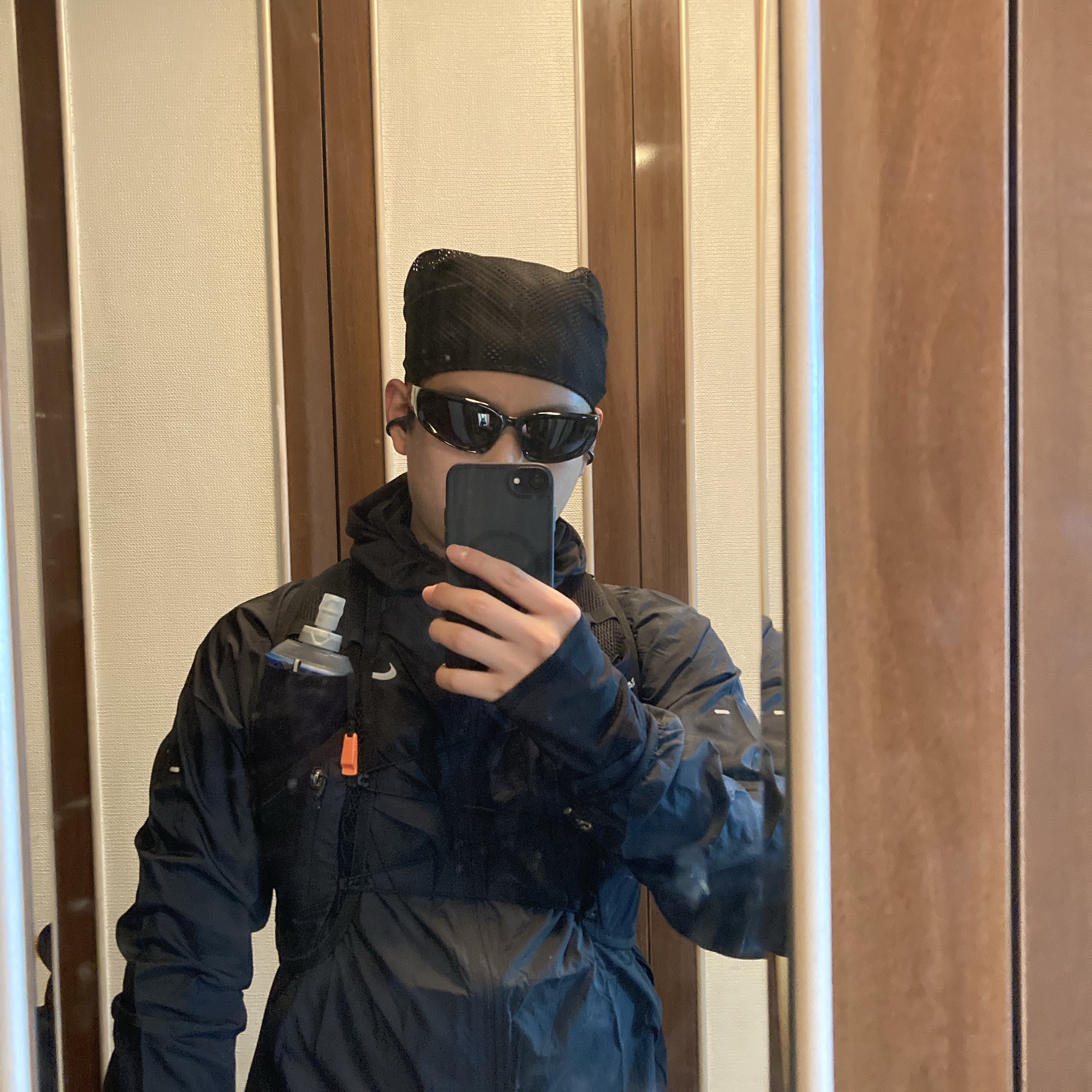Nike Stride Repel UV Running Jacket Black - Asia 착용 스타일
