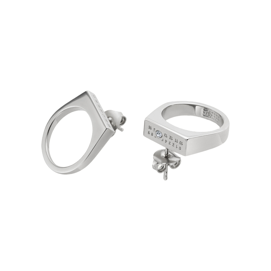 MM6 메종 마르지엘라 슈발리에 이어링 폴리쉬드 팔라디오(MM6 Maison Margiela Chevalier Earrings Polished Palladio) - 2