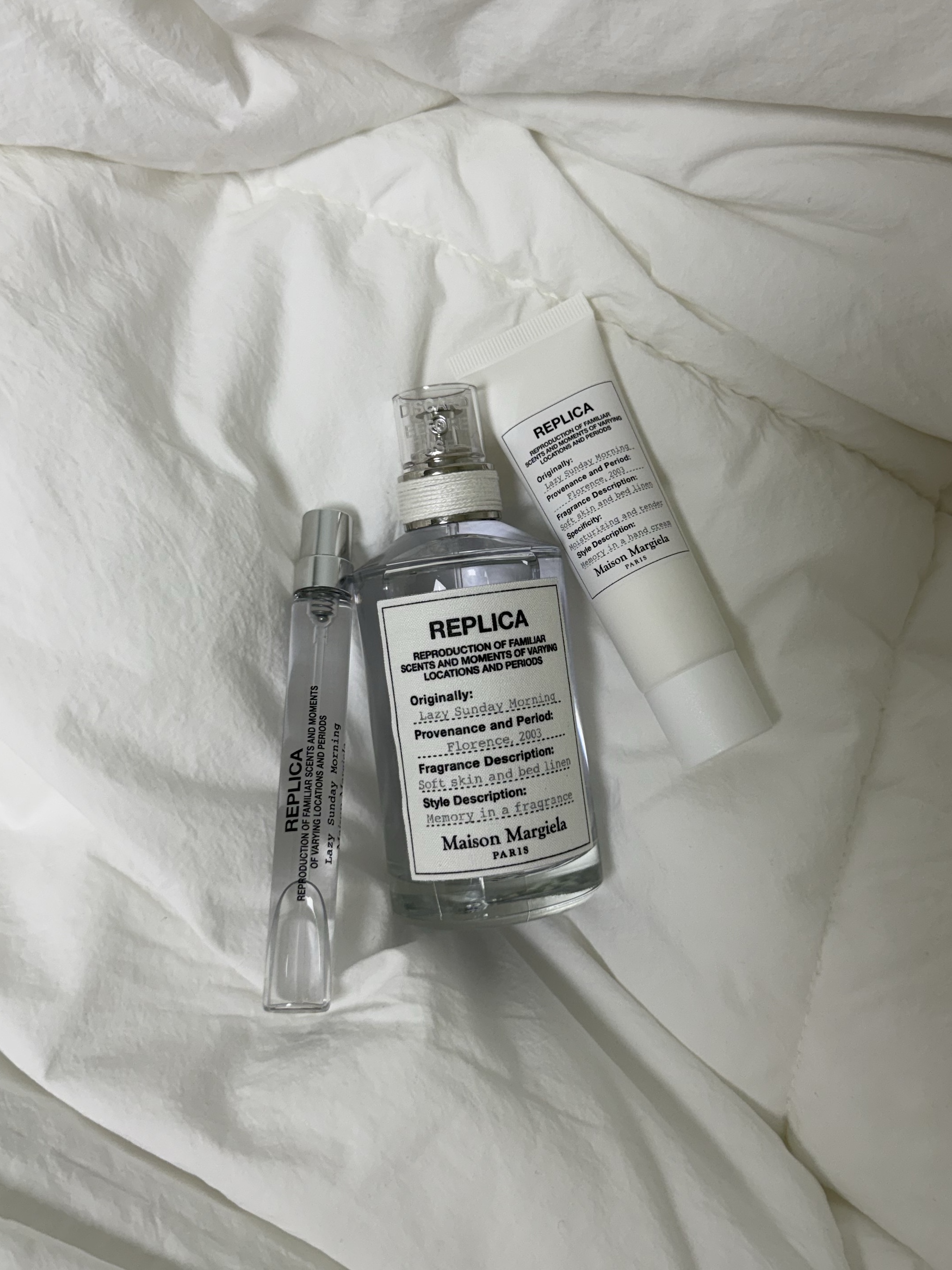 Maison Margiela Replica Lazy Sunday Morning Eau De Toilette 100ml, Maison Margiela Replica Lazy Sunday Morning Eau De Toilette 10ml 착용 스타일 - 1