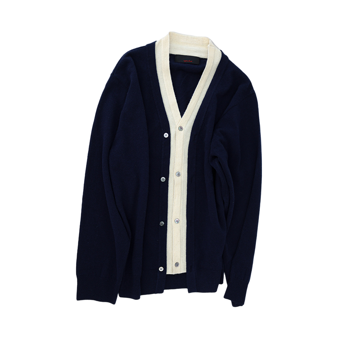 애니타임로릭 아자 브이넥 가디건 네이비(anytimeloreak Aza V-neck Cardigan Navy) - 1