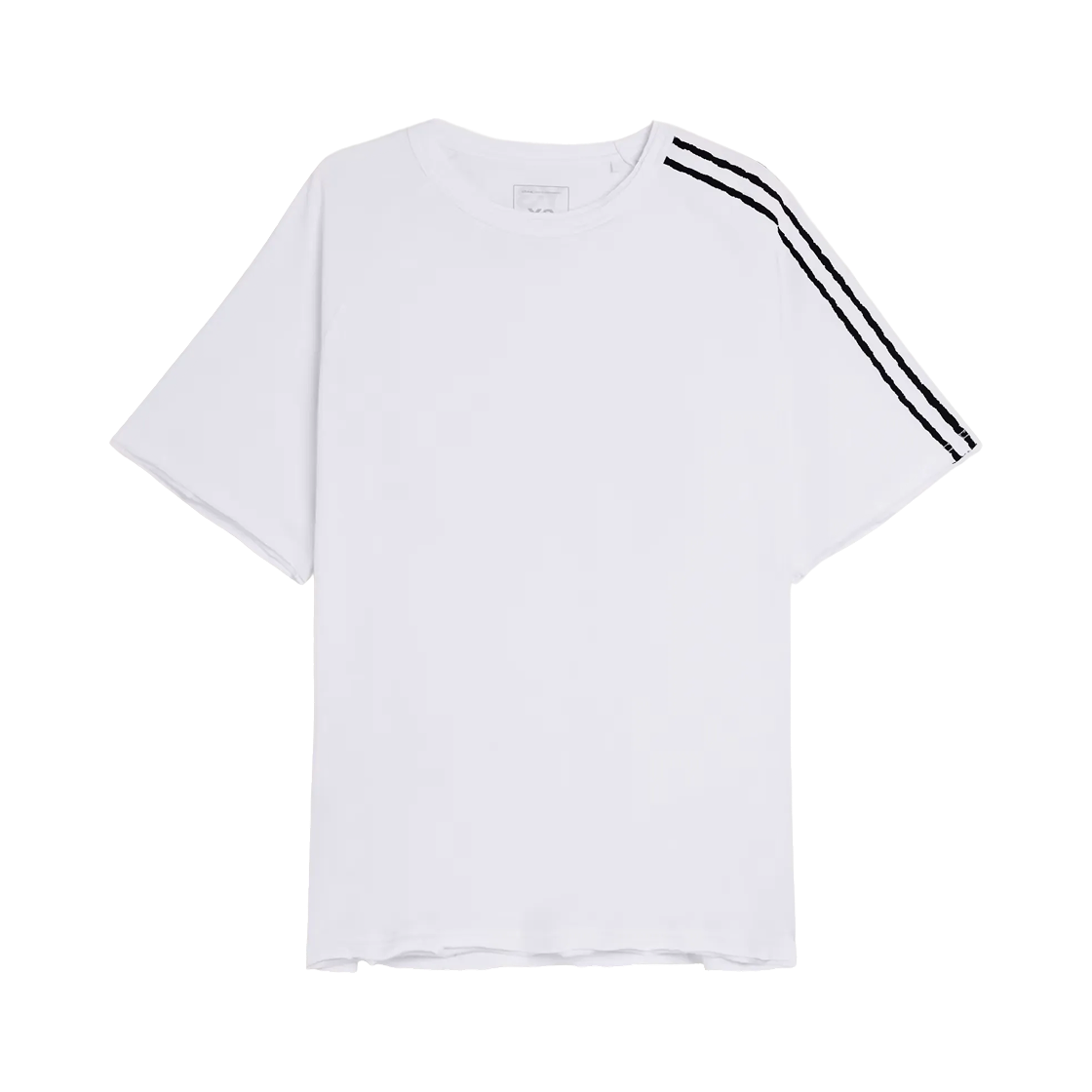 Y-3 x 요지 야마모토 레 3-스트라이프 숏슬리브 티셔츠 초크 화이트(Y-3 x Yohji Yamamoto Re 3-Stripes SS T-Shirt Chalk White)