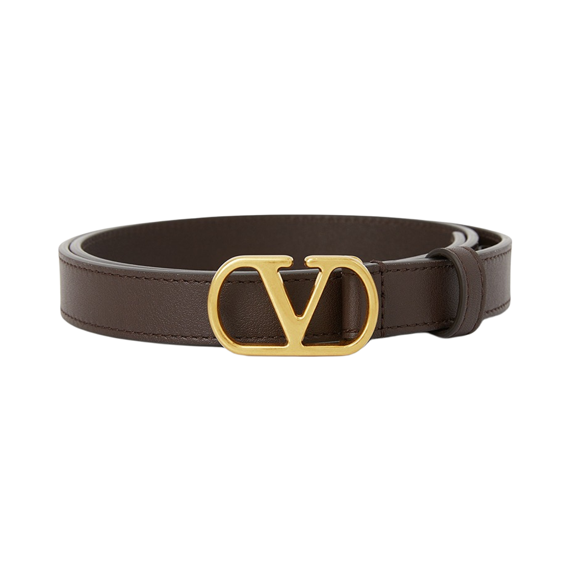 T0SM7IYRREL (W) Valentino Vlogo Signature Belt Brown