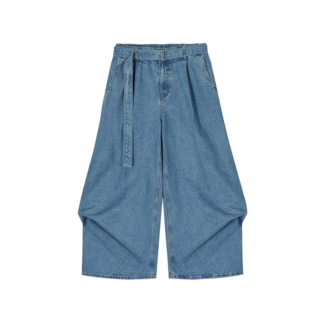 송지오 컬렉션 바이어스 드레이프 데님 블루(SONGZIO COLLECTION Bias Drape Denim Blue)