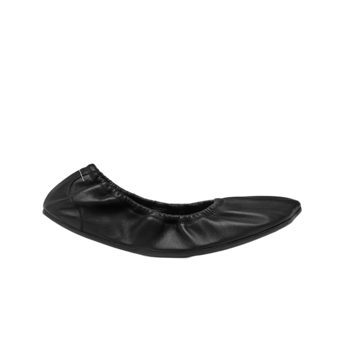 S59WZ0105P7557T8013 (W) MM6 Maison Margiela Anatomic Travel Ballerina Black