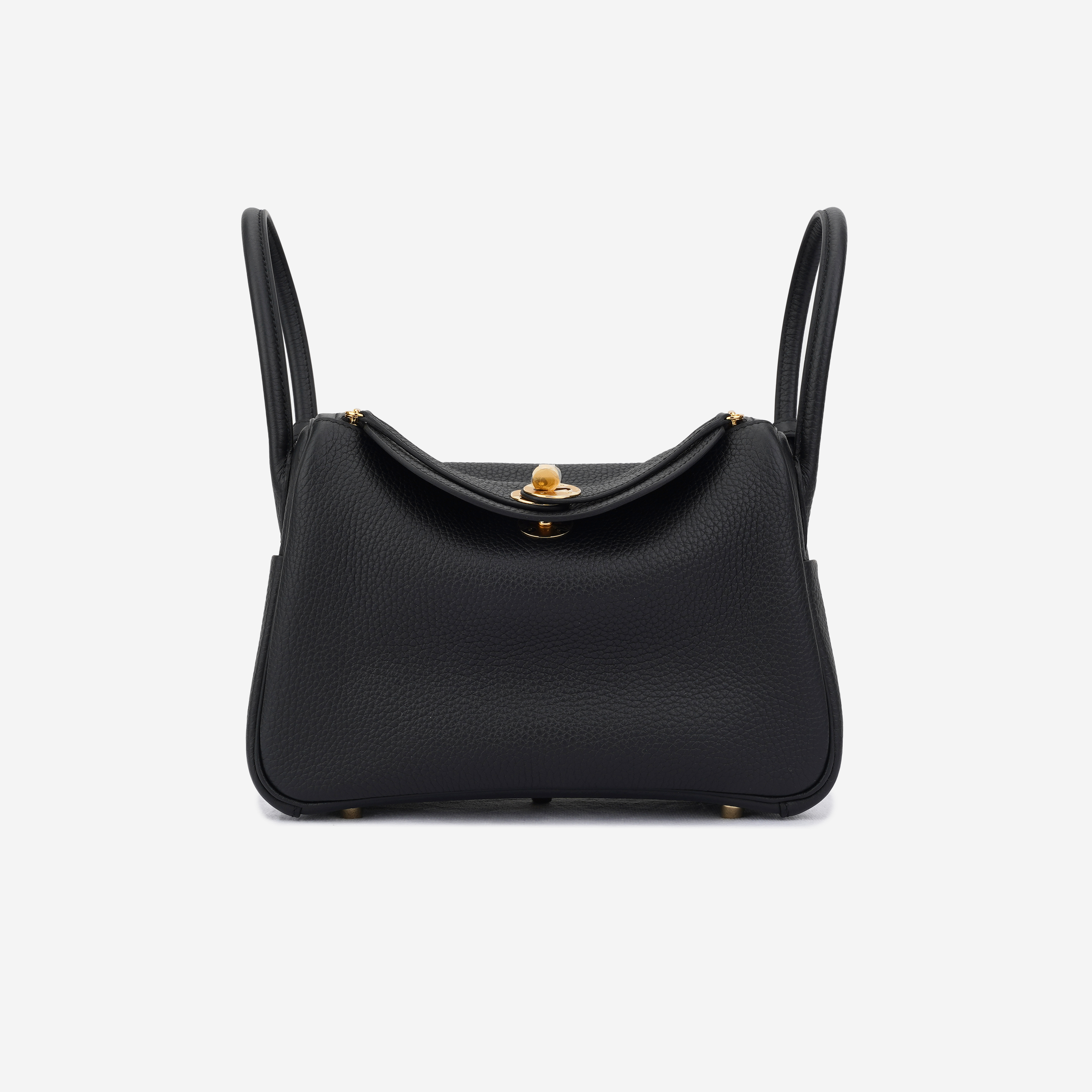 Hermes Lindy 26 Bag Clemence & Gold Noir