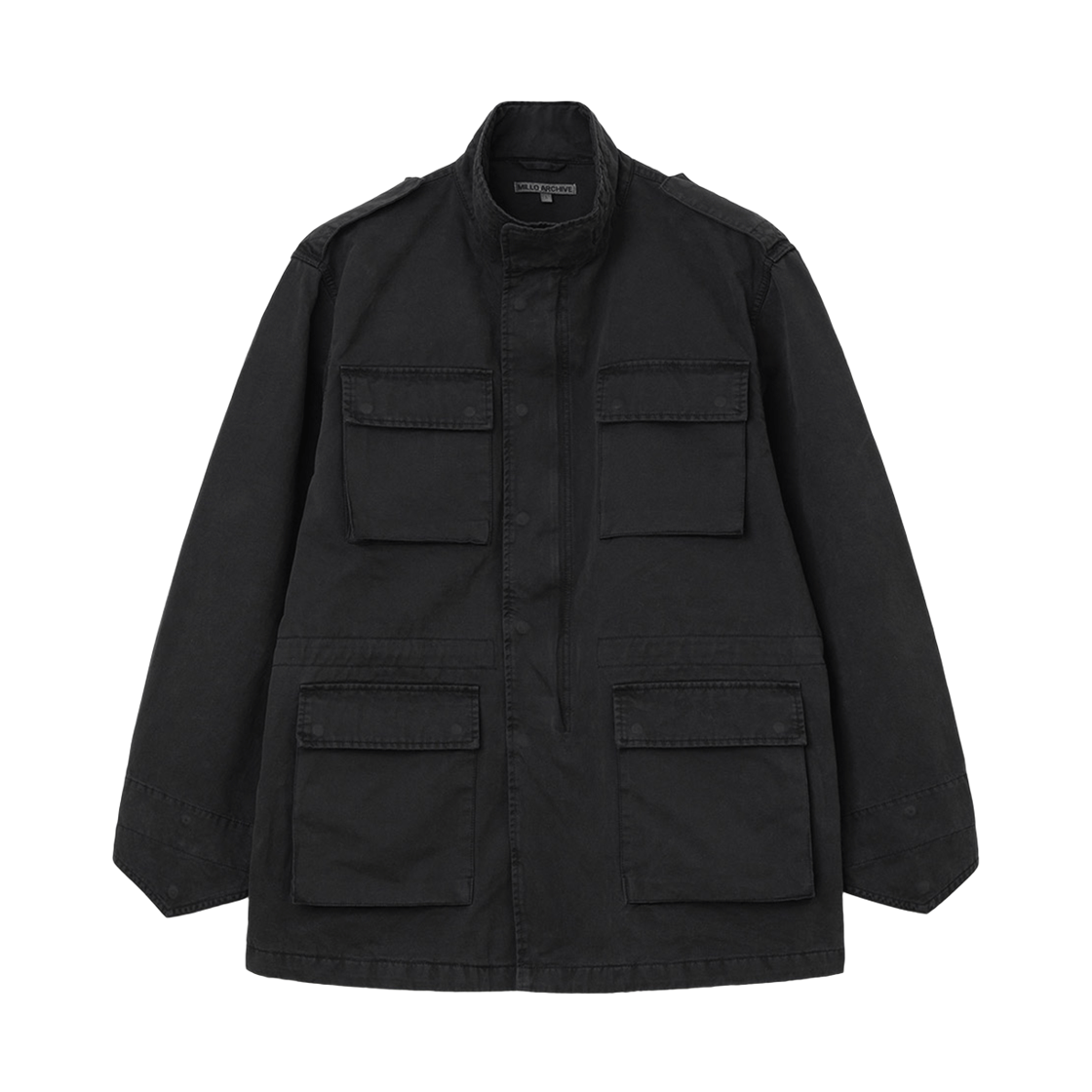 ML763BLK Millo Archive OverDyed M-65 Field Jacket Black