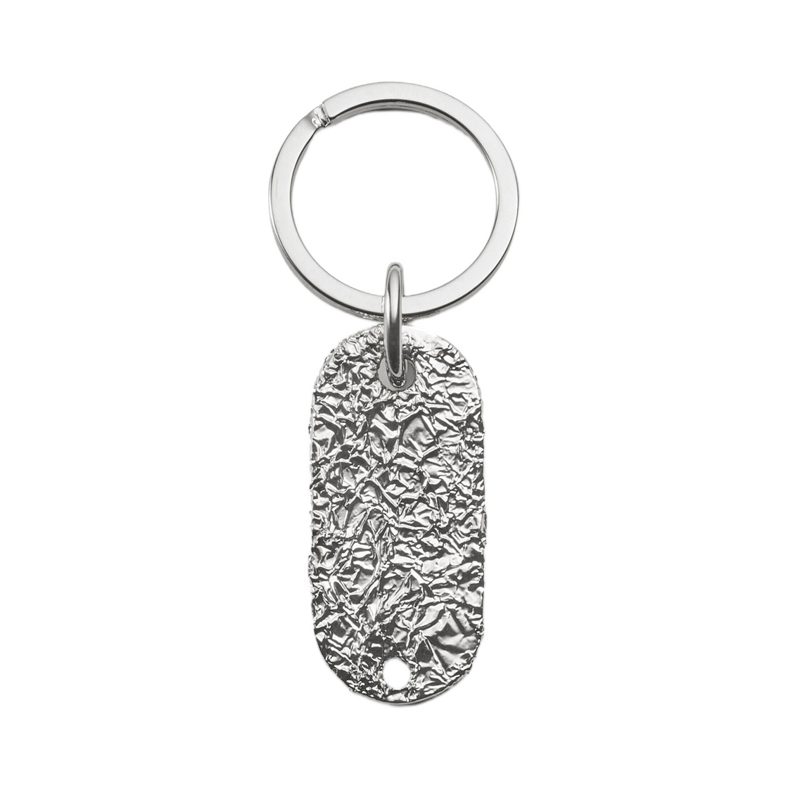 MM6 메종 마르지엘라 실버 포일 키링 폴리쉬드 팔라디오(MM6 Maison Margiela Silver Foil Keyring Polished Palladio) - 2