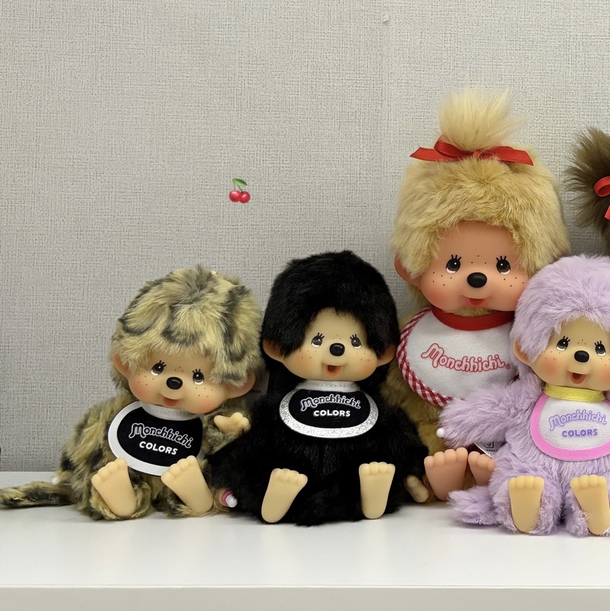 Monchhichi Colors Keychain Leopard Print, Monchhichi Premium Standard S Beige Girl 착용 스타일