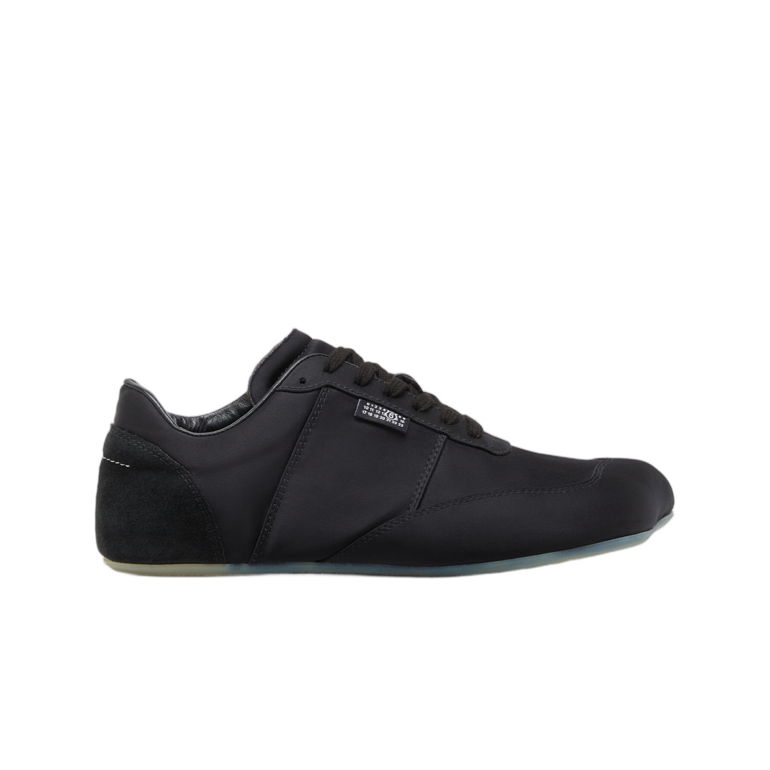 S59WS0248P7563T8013 (W) MM6 Maison Margiela Satin Factory Sneakers Black
