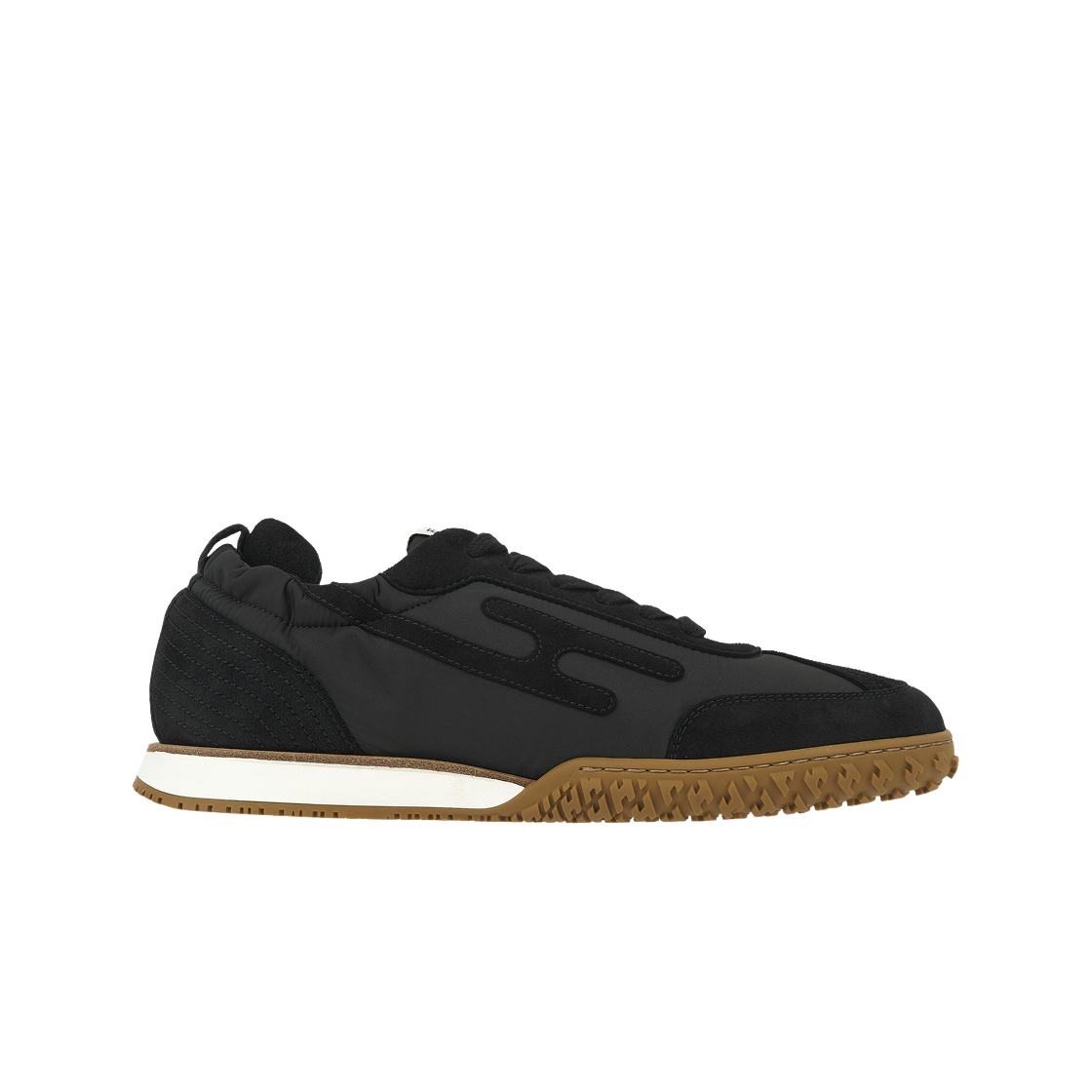 H252013Z02 (W) Hermes Jet Sneakers Parachute Fabric Suede Goatskin & Noir