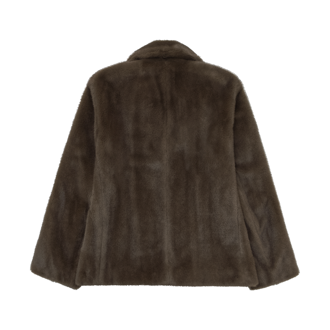 (W) S 막스마라 라우라 더블 브레스티드 플러피 텍스쳐 자켓 브라운((W) S Max Mara Laura Double-Breasted Jacket with Fluffy Texture Brown) - 2
