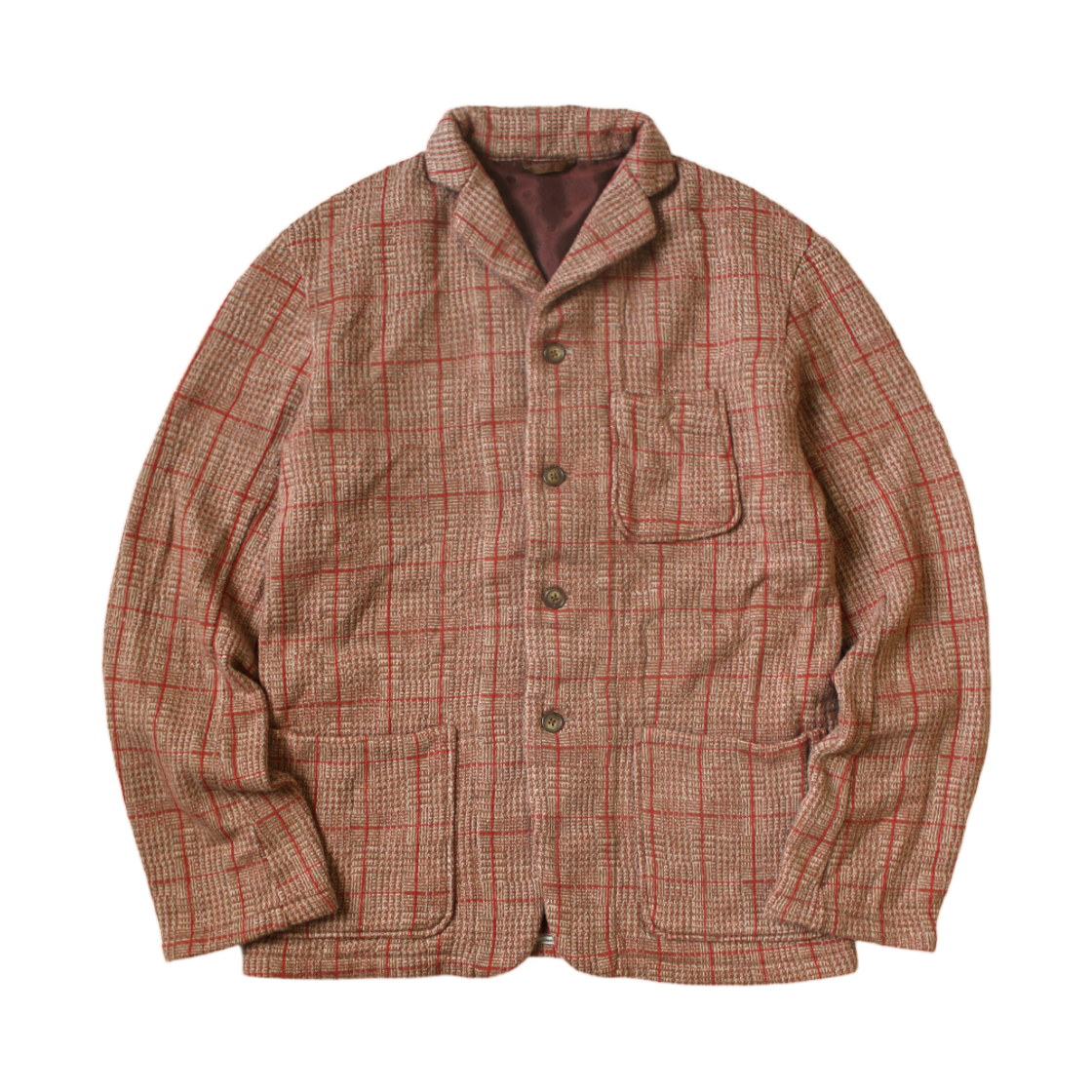 캐피탈 트위드 플리스 코베 자켓 베이지(Kapital Tweed Fleece Kobe-Jacket Beige) - 1