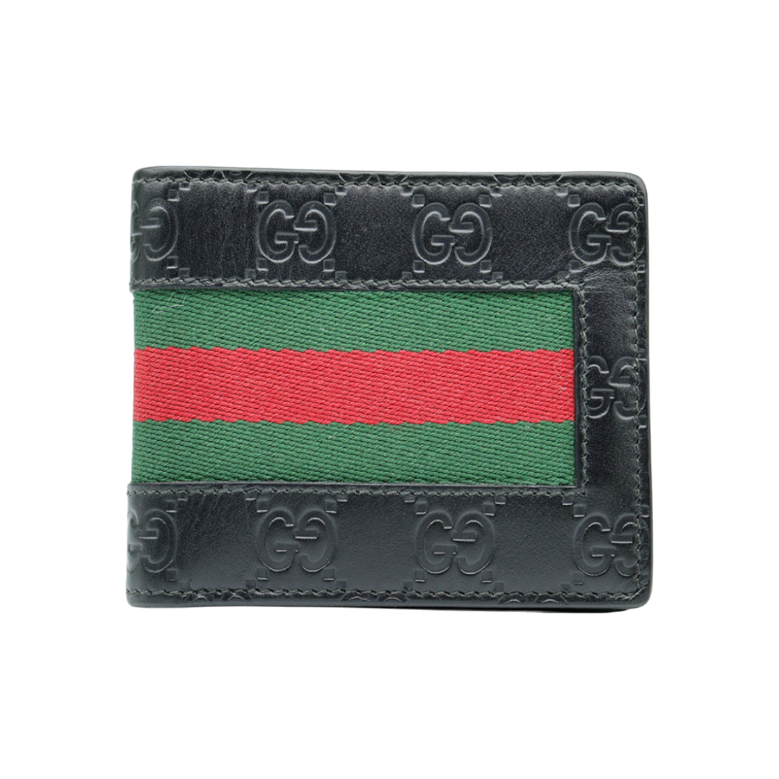 구찌 408827 블랙 GG 수프림 캔버스 웹 장식 반지갑(Gucci Black GG Supreme Canvas Web-Trimmed Wallet)
