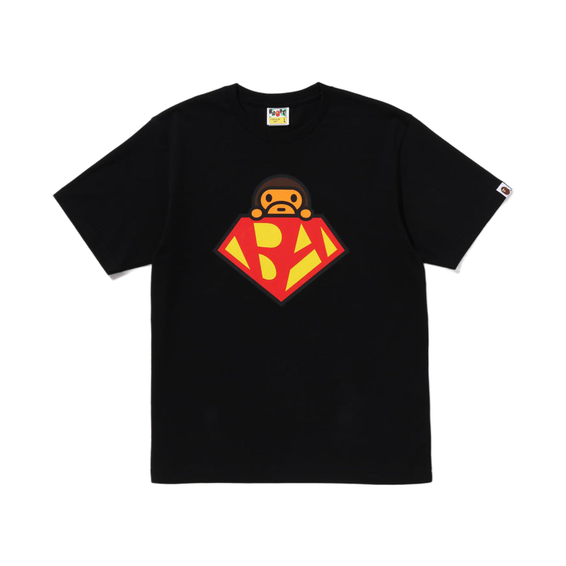 베이프 히어로 베이비 마일로 티셔츠 블랙