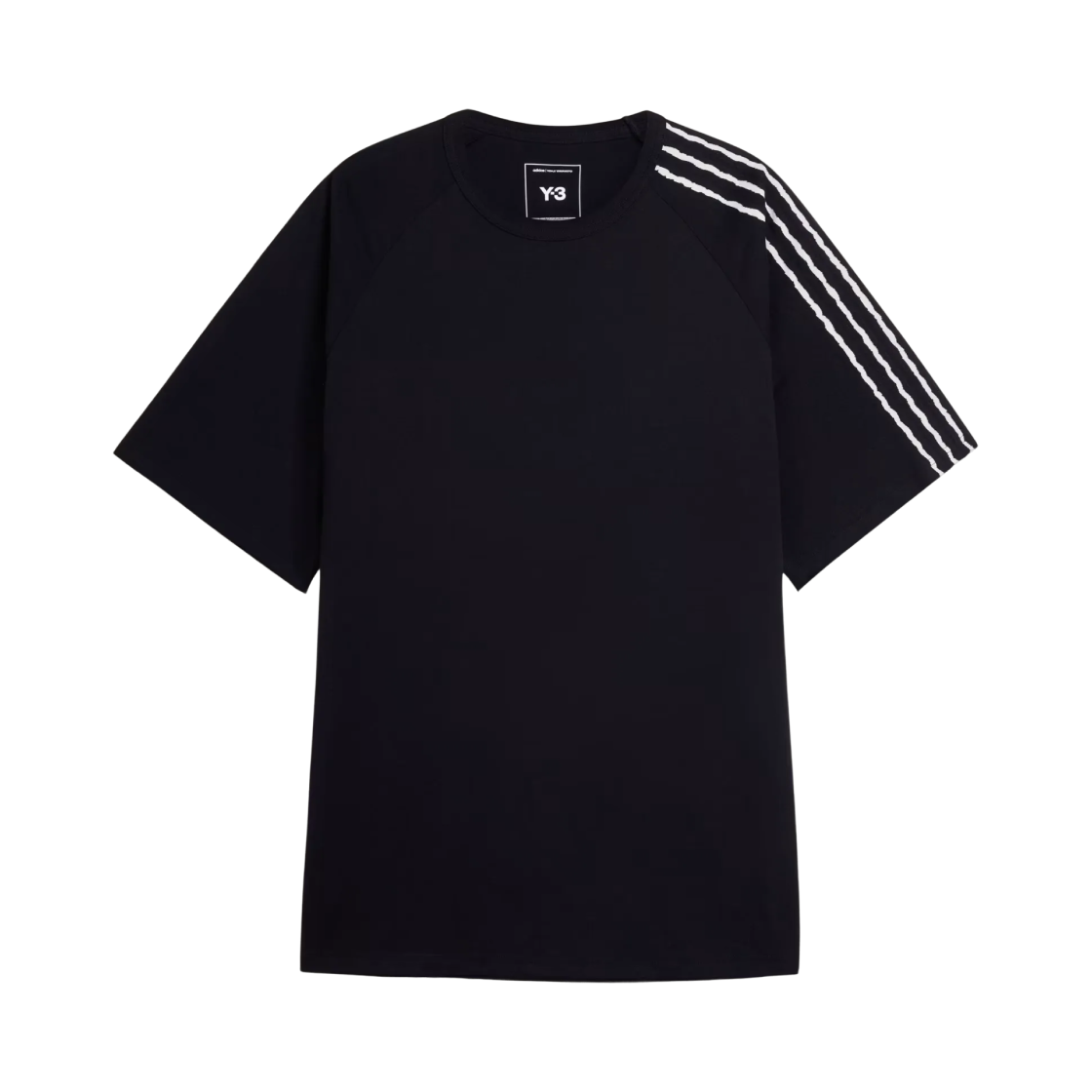 KQ9793 Y-3 x Yohji Yamamoto Re 3-Stripes SS T-Shirt Black