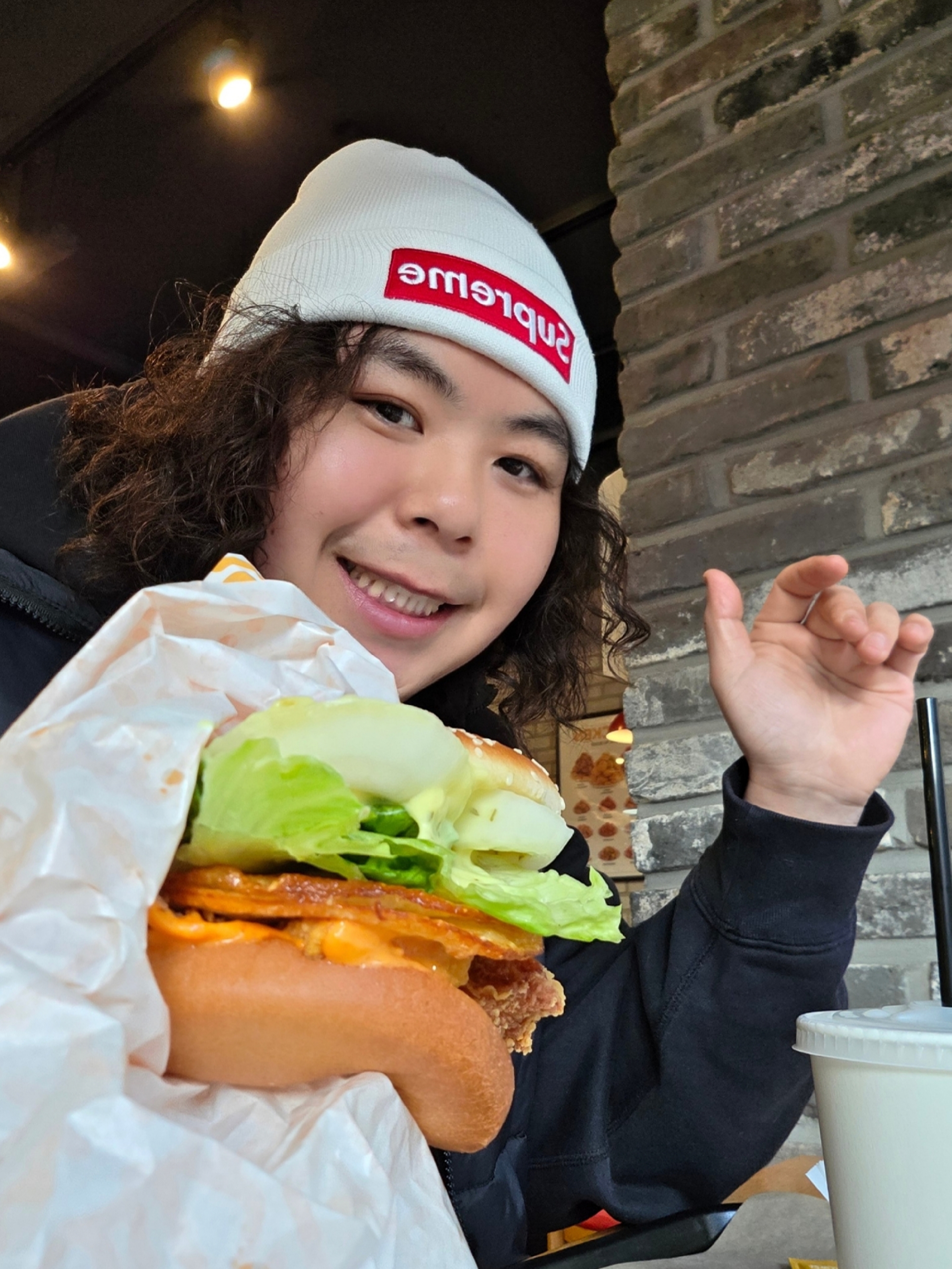 Supreme New Era Box Logo Beanie White - 21FW, Nike x Stussy NRG RA Washed Pullover Hoodie Black (DN4028-010) 착용 스타일 - 1
