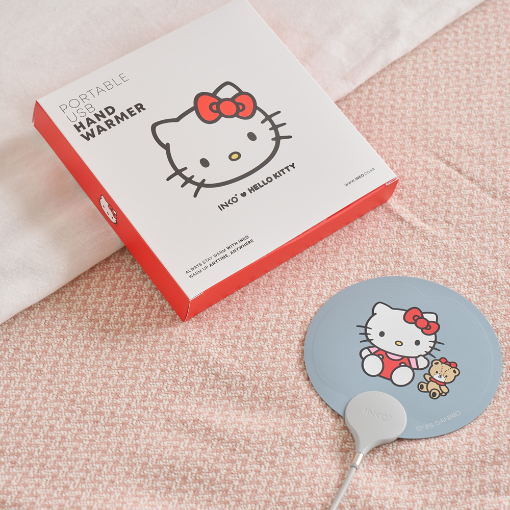 잉코 산리오 헬로키티 USB 휴대용 핫팩 손난로(INKO Sanrio Hello Kitty USB Portable Hand Warmer) - 4