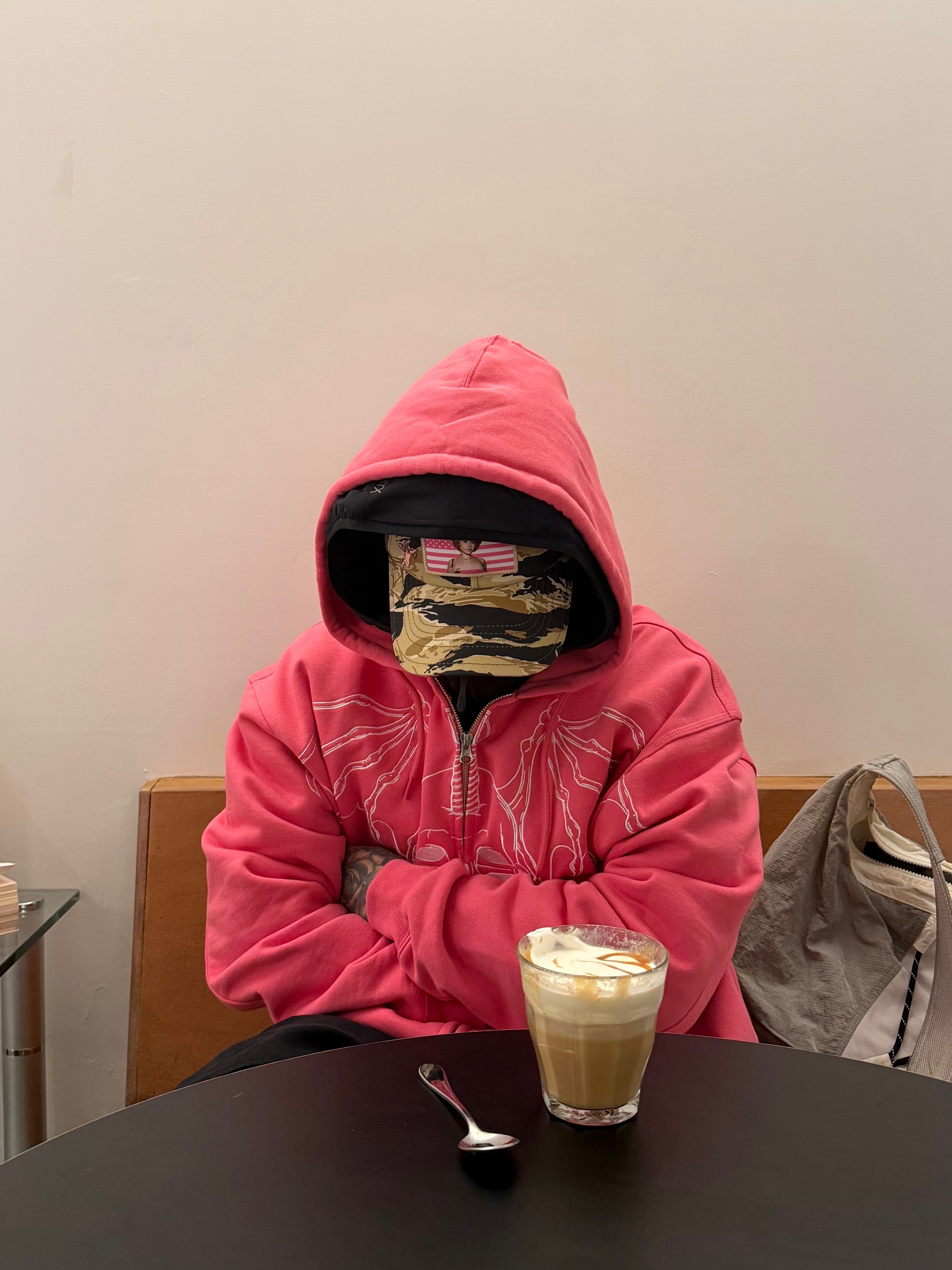 Palace Wingspan Triple Stitch Hood Posh Pink - 25FW 착용 스타일 - 3