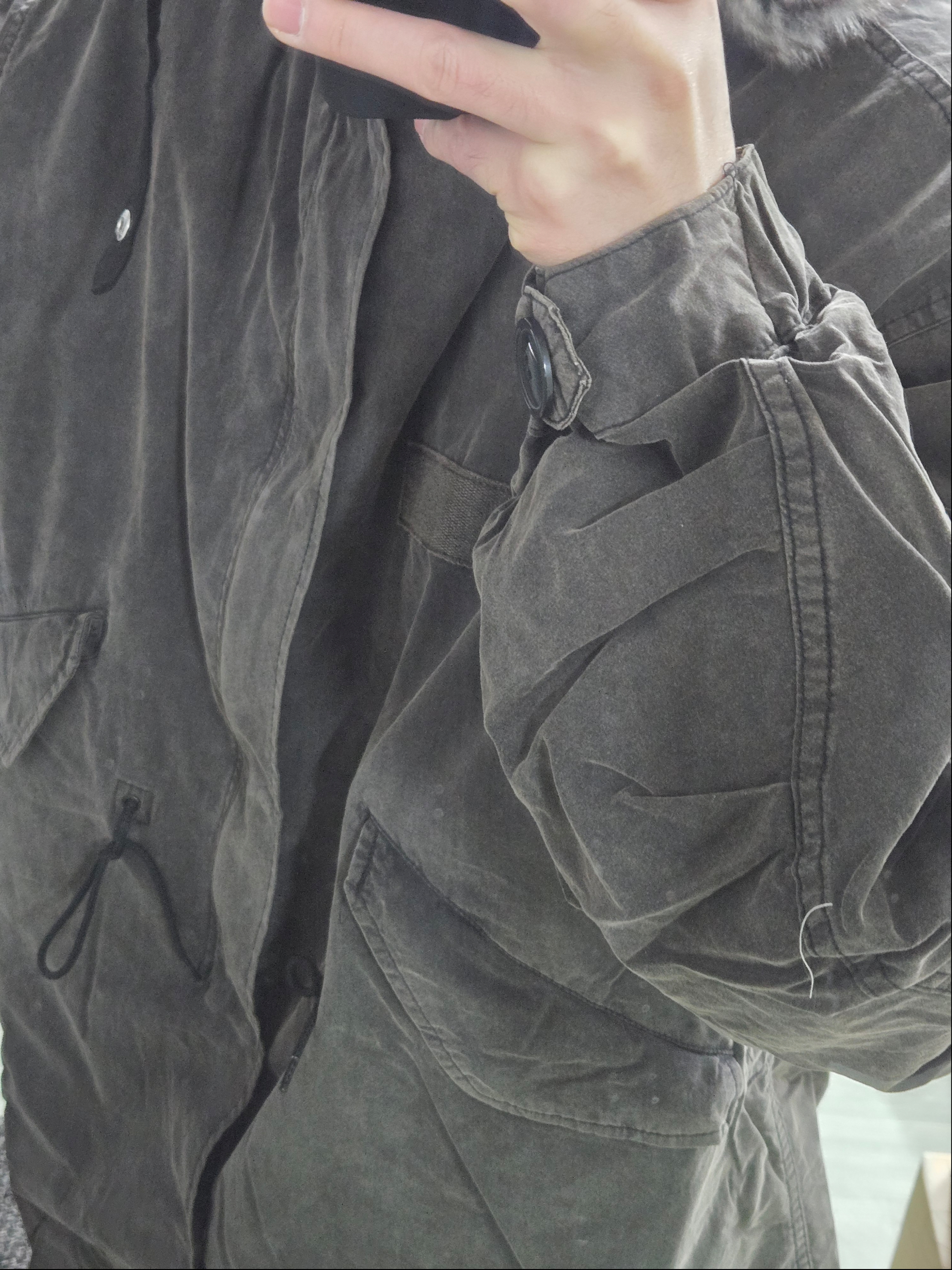 Freak's Store M-65 Liner Set Faded Black, Freak's Store M-65 Mods Coat Liner Set Black 착용 스타일 - 3
